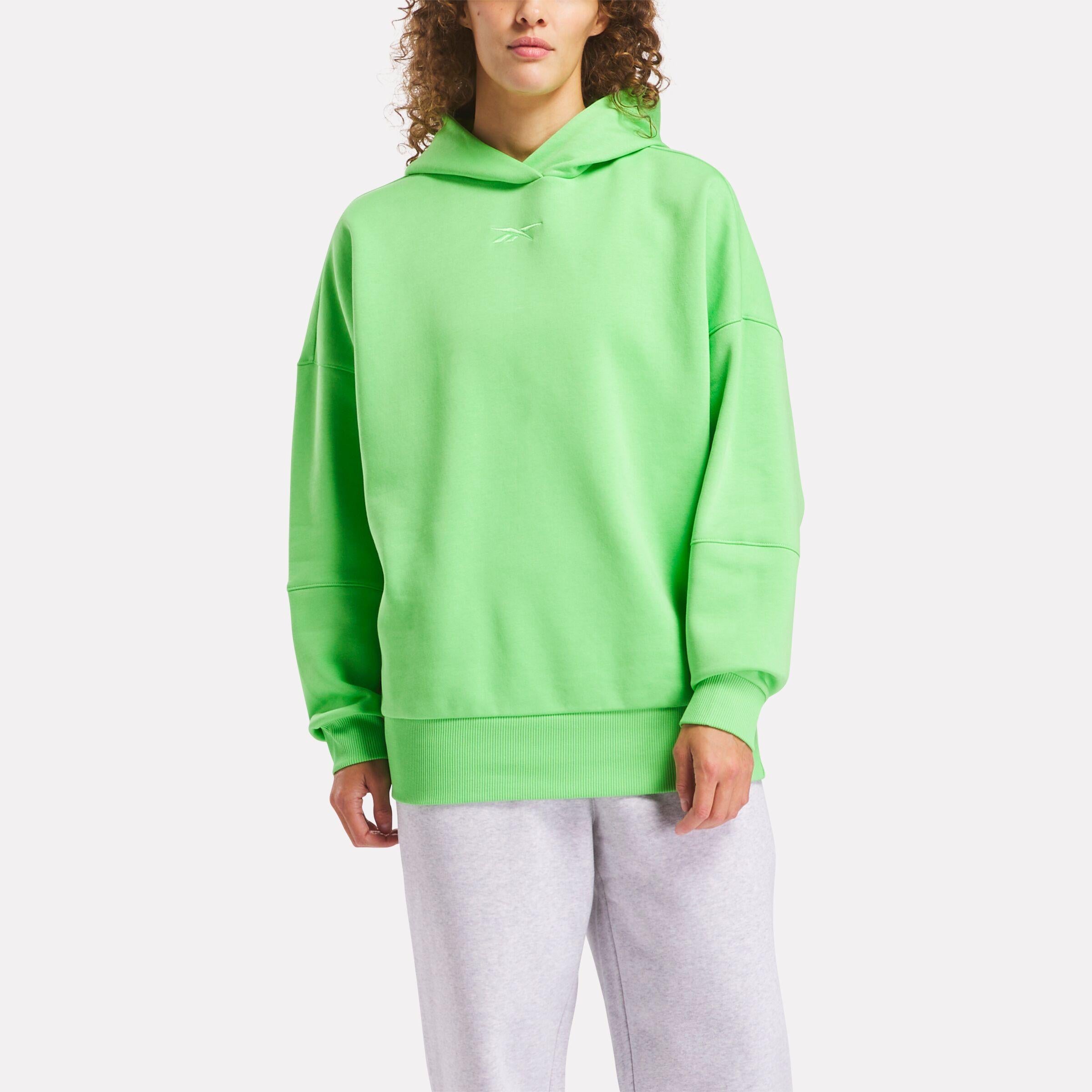 Reebok Apparel  Women's Lux Oversized Hoodie Reebok Training App Women Green Reg