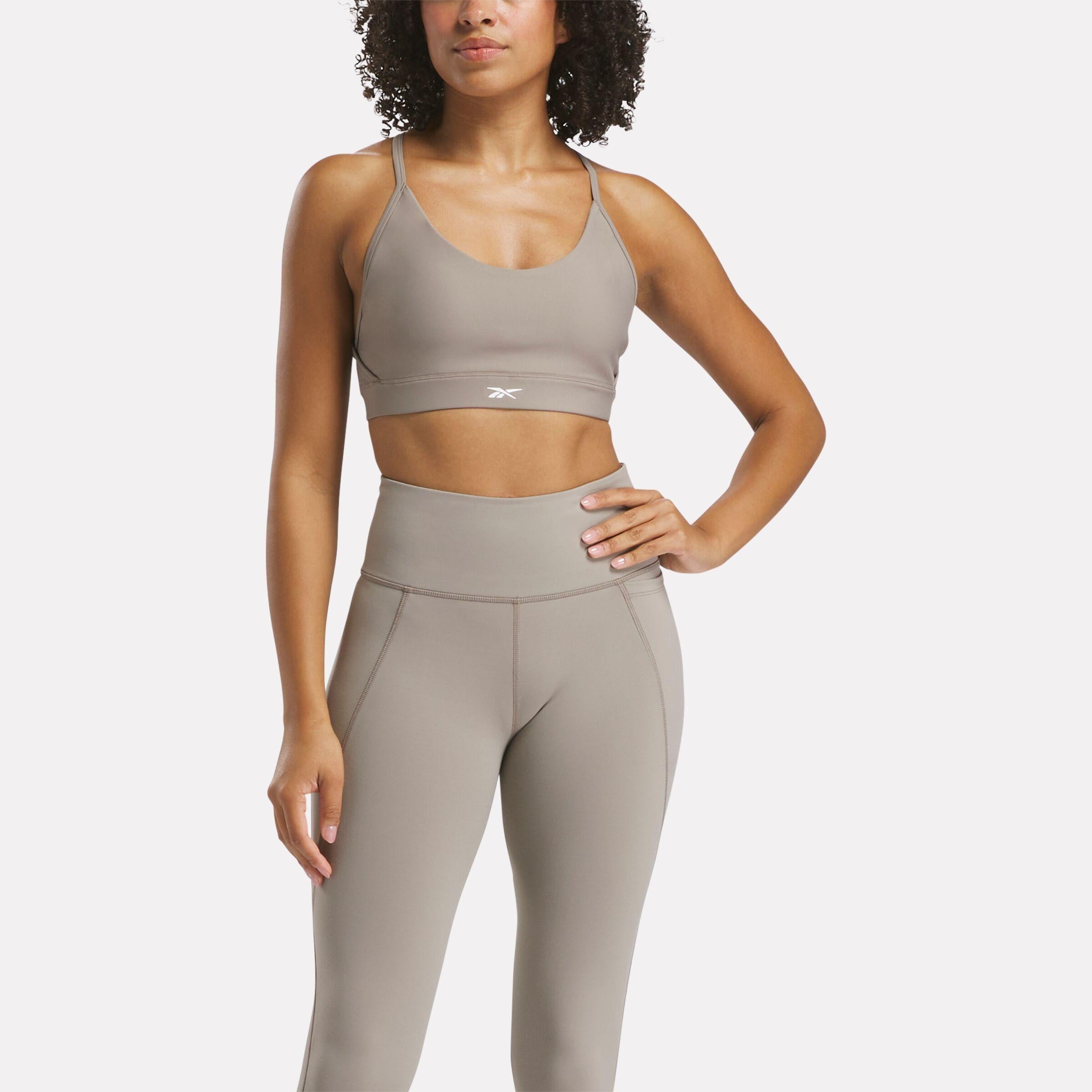 Reebok Apparel  Women's Lux Strappy Sports Bra Reebok Training App Women Grey Reg