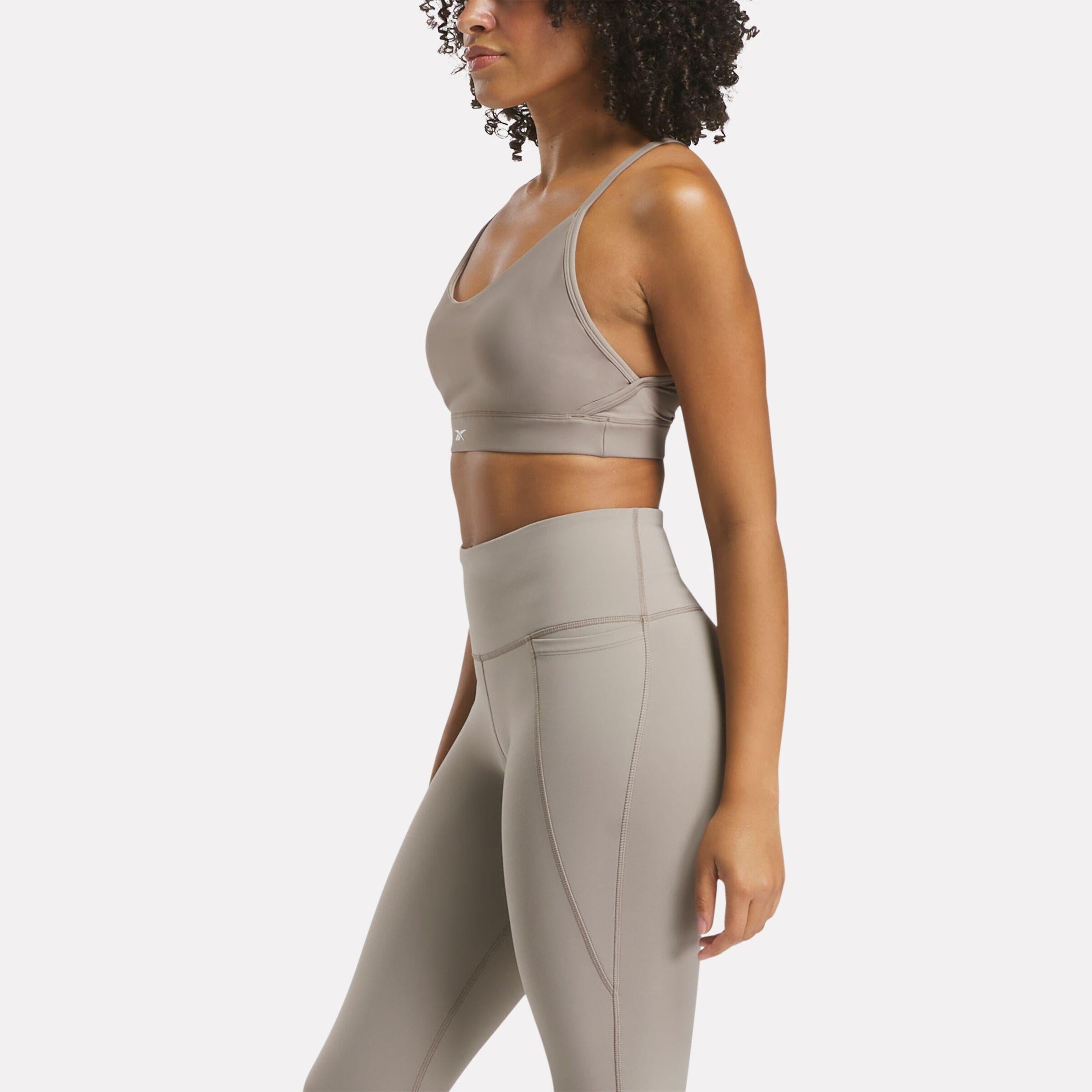 Reebok Apparel  Women's Lux Strappy Sports Bra Reebok Training App Women Grey Reg