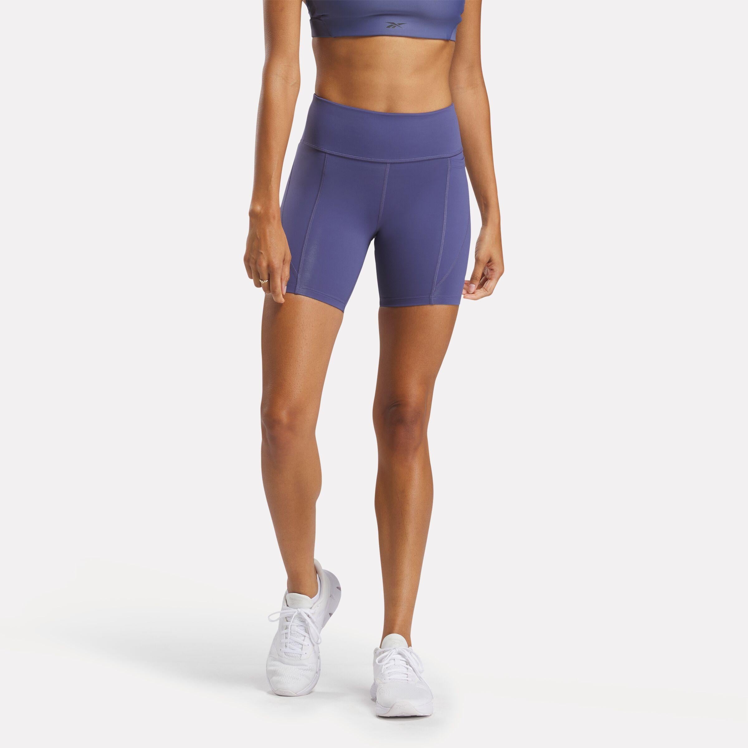 Reebok Apparel  Women's Lux High Rise Bike Short Reebok Training App Women Purple Reg