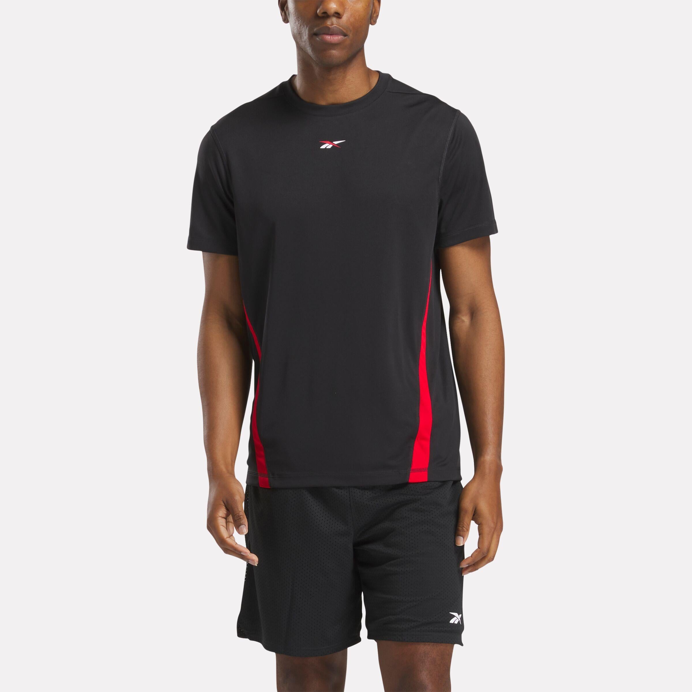 Reebok Apparel  Men's Id Train Energy Tech Tee Reebok Training App Men Black Reg