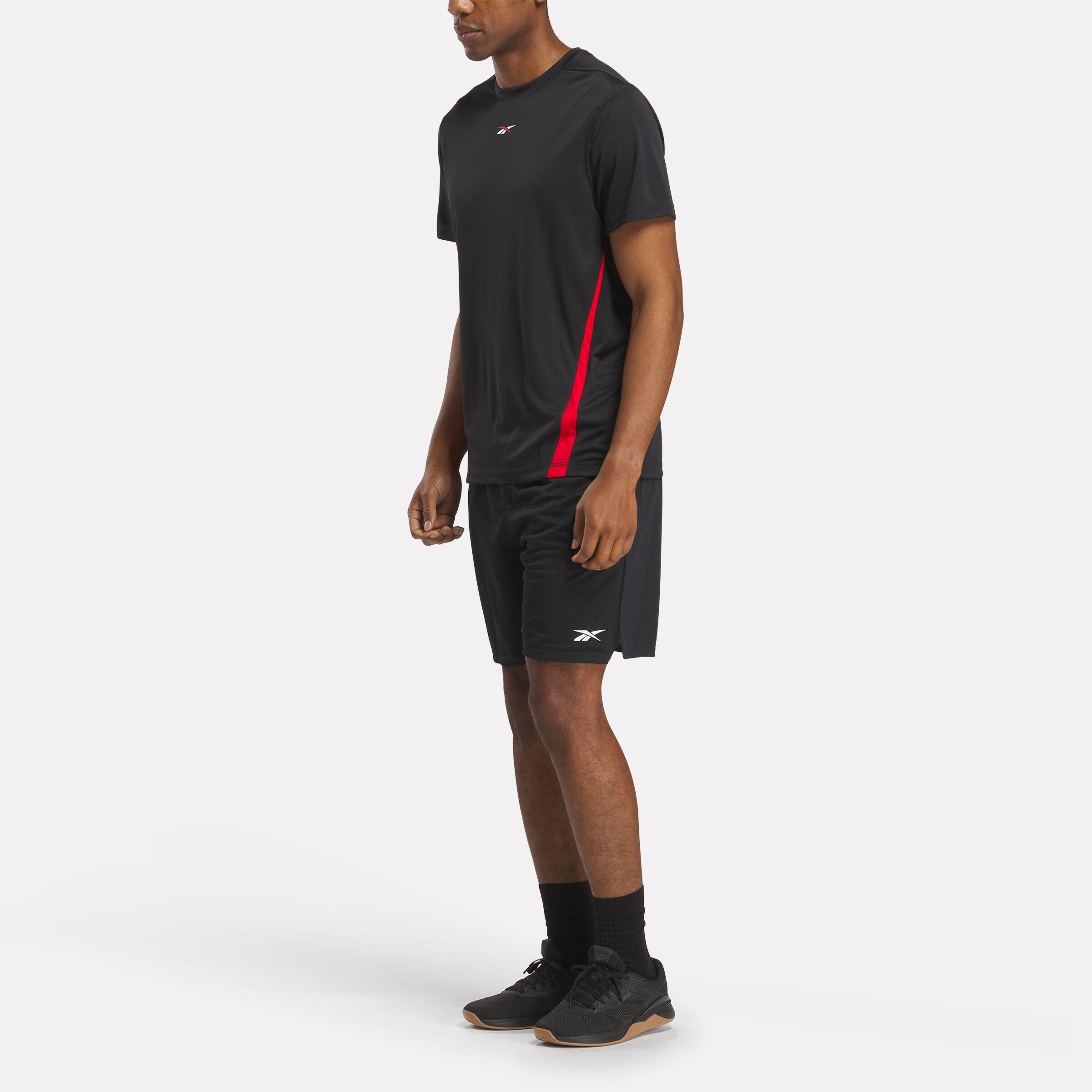 Reebok Apparel  Men's Id Train Energy Tech Tee Reebok Training App Men Black Reg