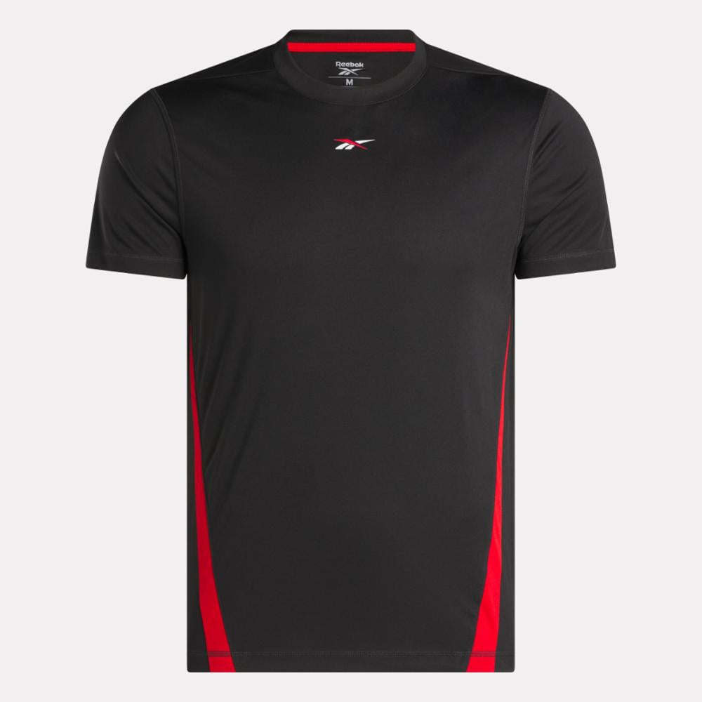 Reebok Apparel  Men's Id Train Energy Tech Tee Reebok Training App Men Black Reg