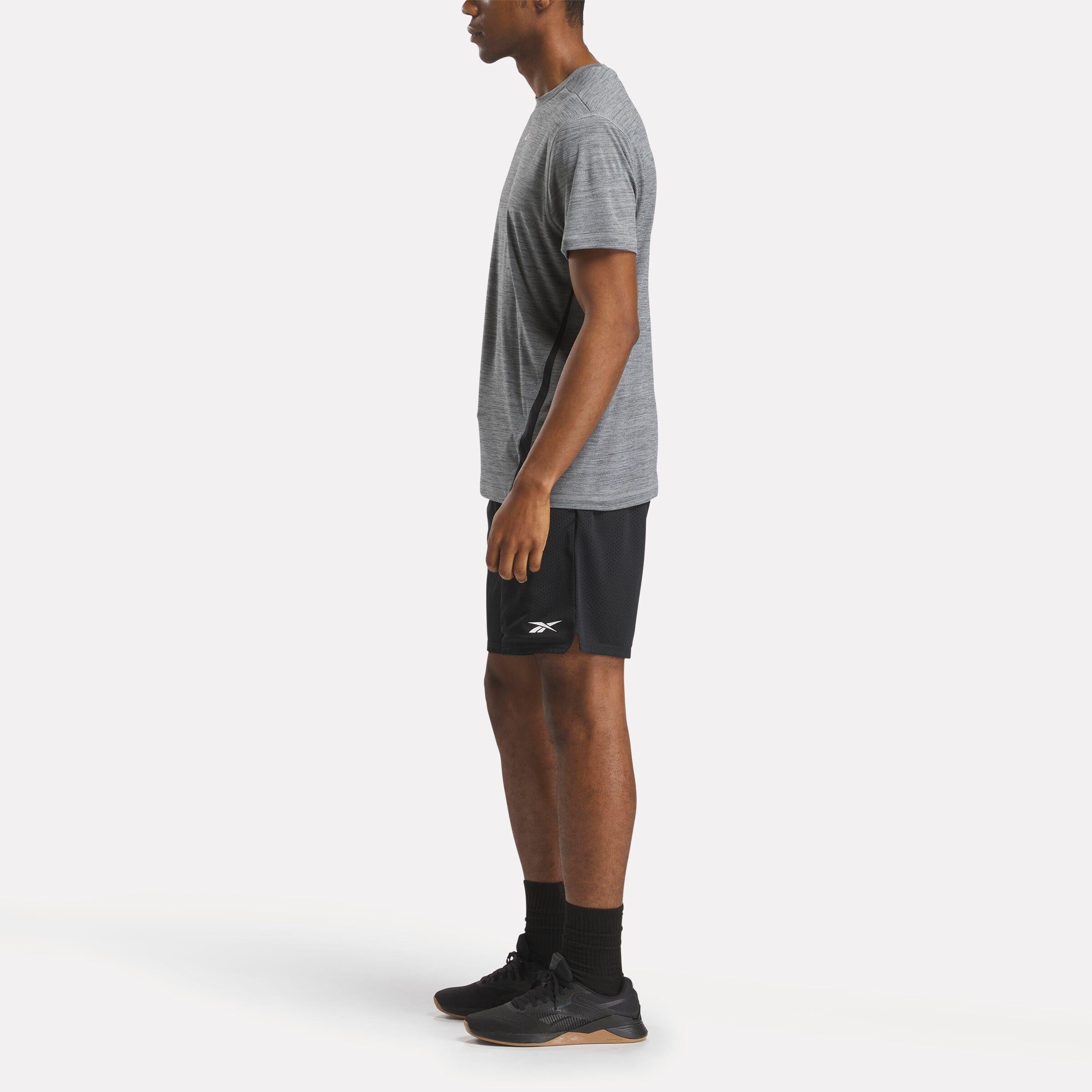 Reebok Apparel  Men's Id Train Energy Tech Tee Reebok Training App Men Grey Reg