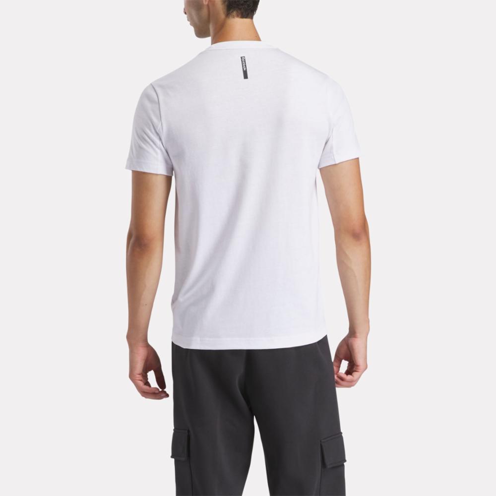 Reebok Apparel  Men's Athlete Tee Reebok Training App Men White Reg