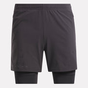 Reebok Men's Rbk Lab Training Short  In Washed Black REG
