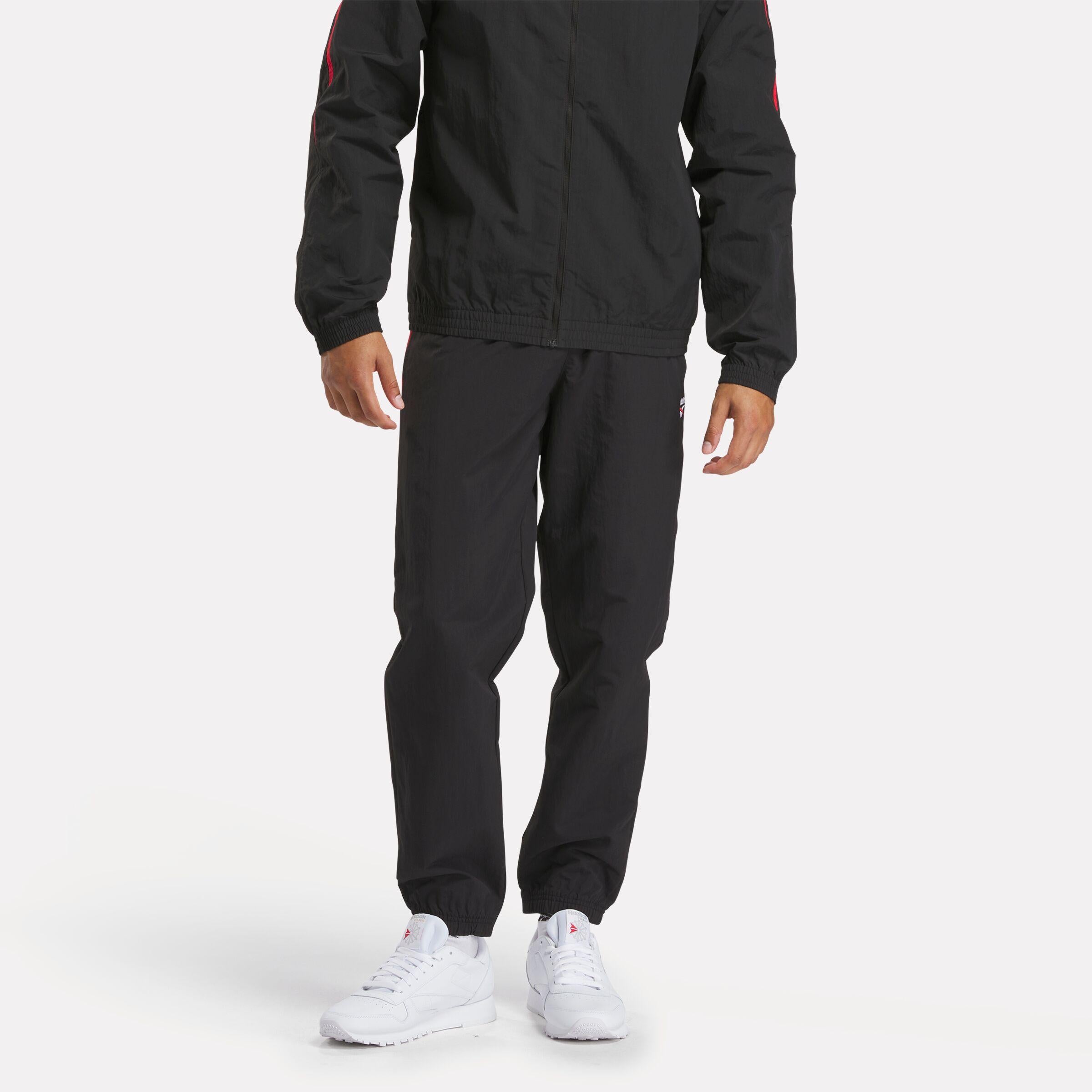 Reebok Apparel  Men's Ri Cross Check Woven Pant Reebok Classics App Men Black Reg