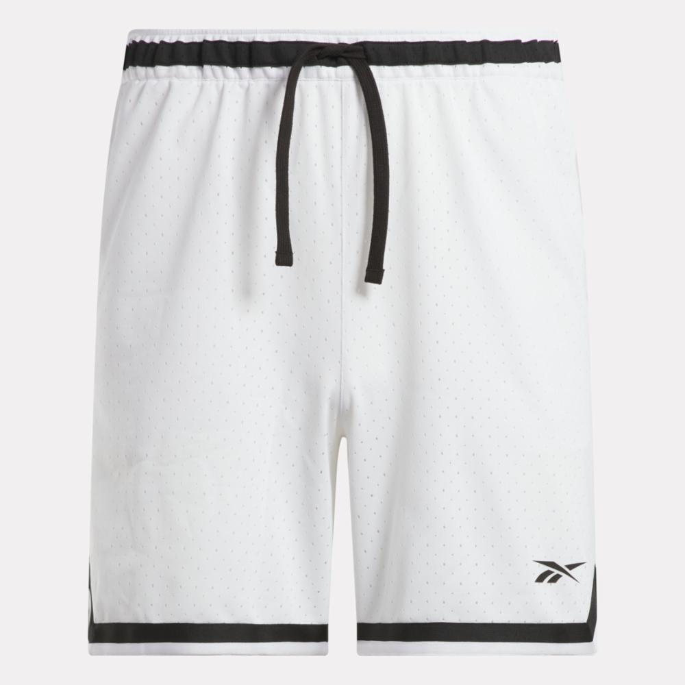 Reebok Apparel  Men's Reebok Basketball Transition Short Reebok Training App Men White Reg