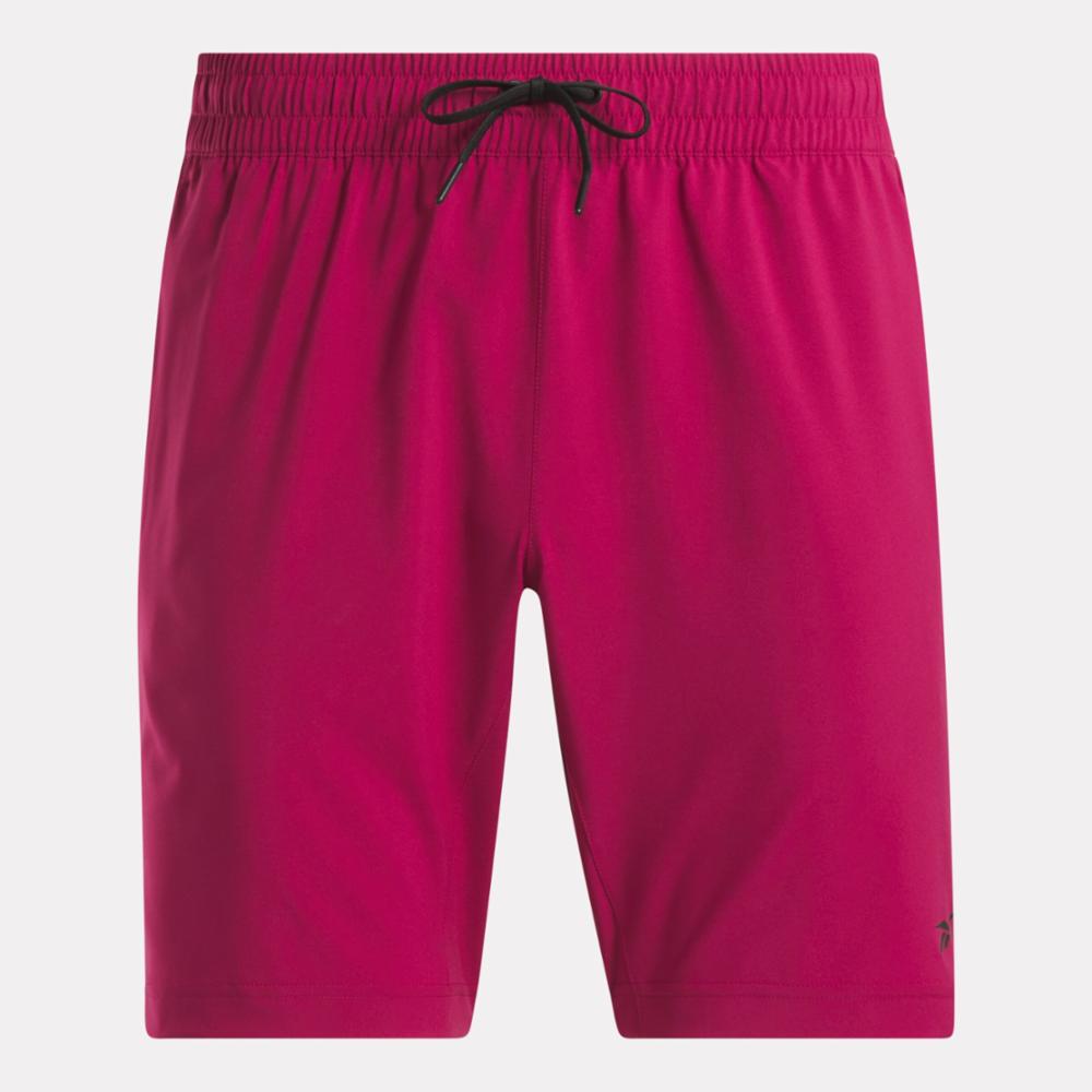 Reebok Apparel  Men's Wor Woven Short Reebok Training App Men Pink Reg