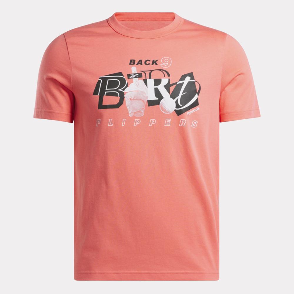 Reebok Apparel  Men's Gs Golf Bird Flipper Tee Reebok Classics App Men Orange Reg