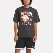 Reebok Apparel  Men's Gs Basketball On Fire Tee Reebok Classics App Men Black Reg