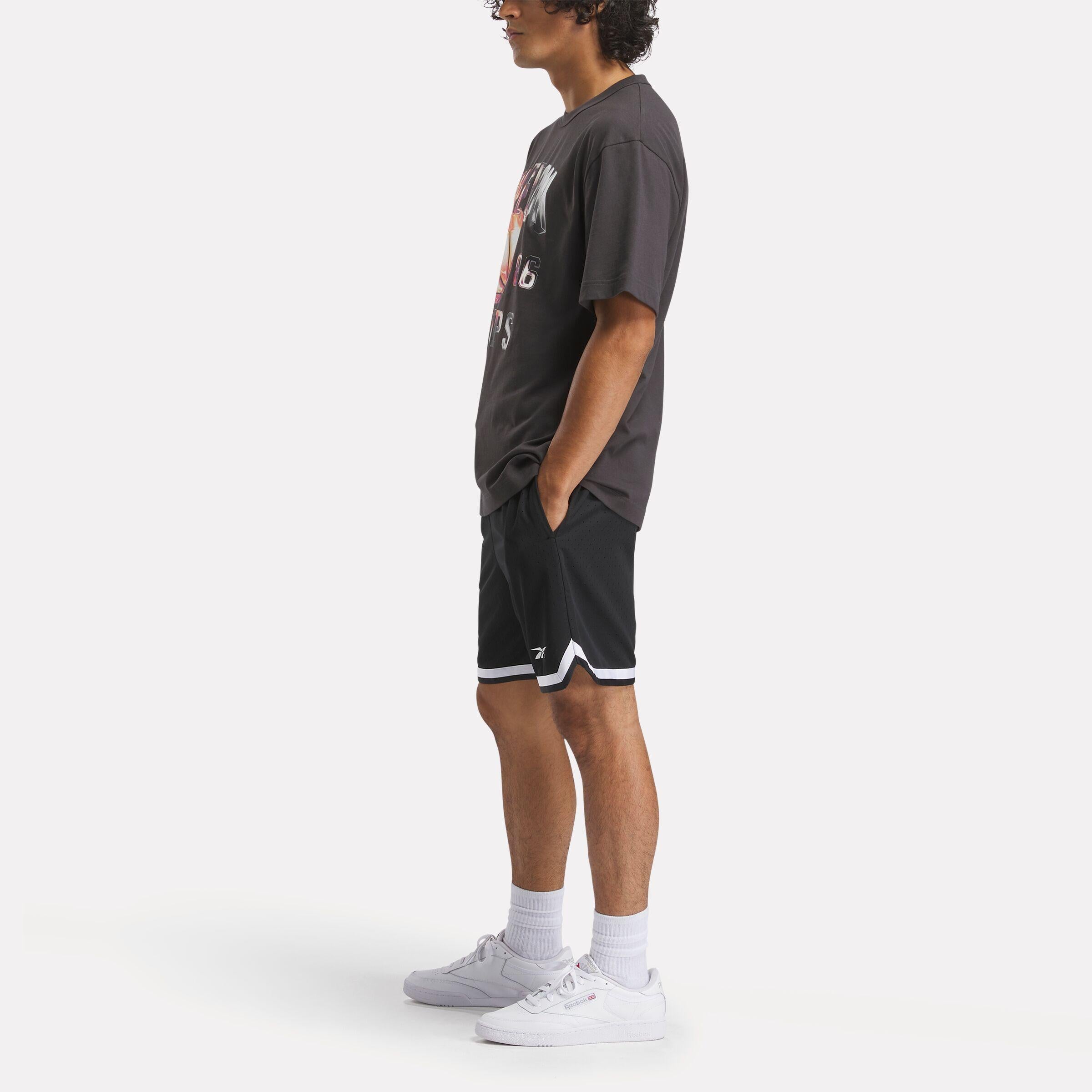 Reebok Apparel  Men's Gs Basketball On Fire Tee Reebok Classics App Men Black Reg
