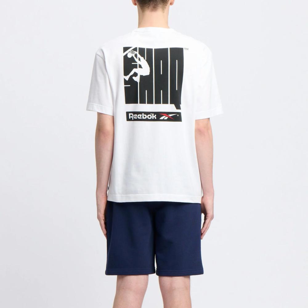 Reebok Apparel  Men's Gs Hs Shaq Logo Tee Reebok Classics App Men White Reg