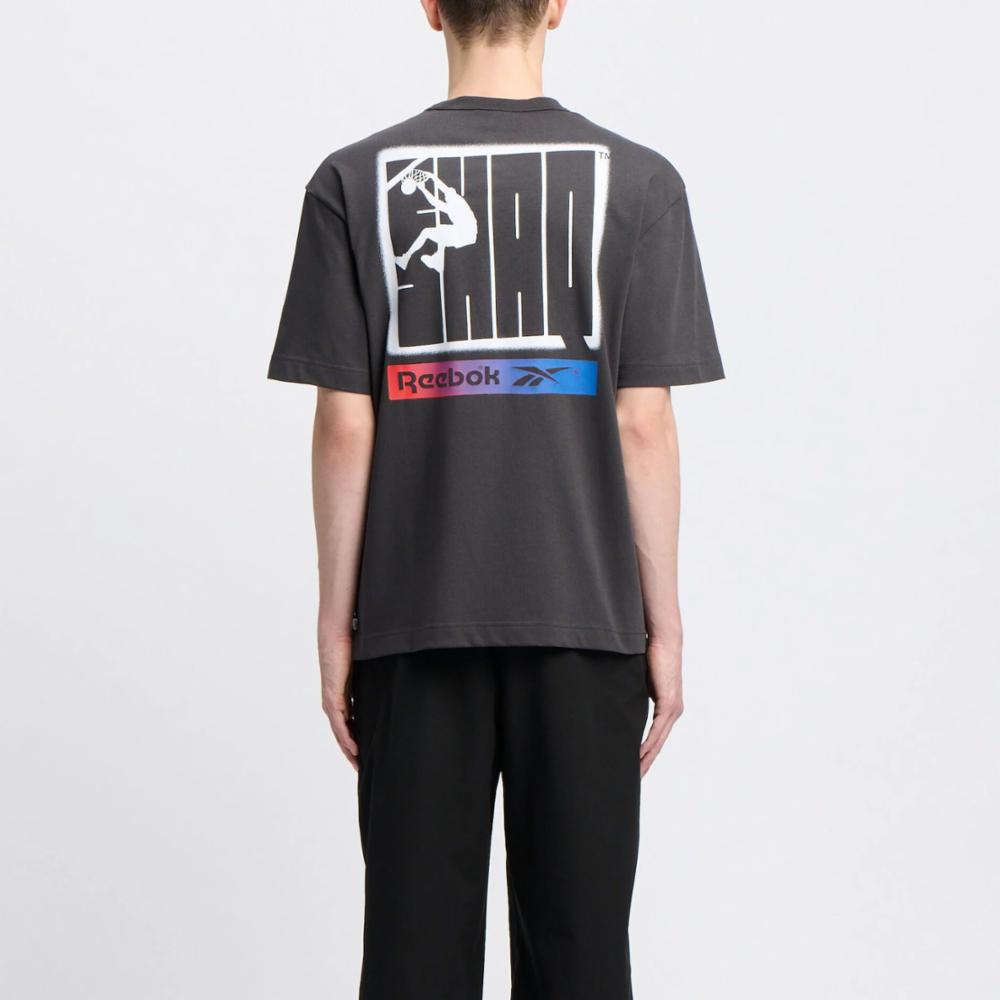 Reebok Apparel  Men's Gs Hs Shaq Silo Logo Tee Reebok Classics App Men Black Reg