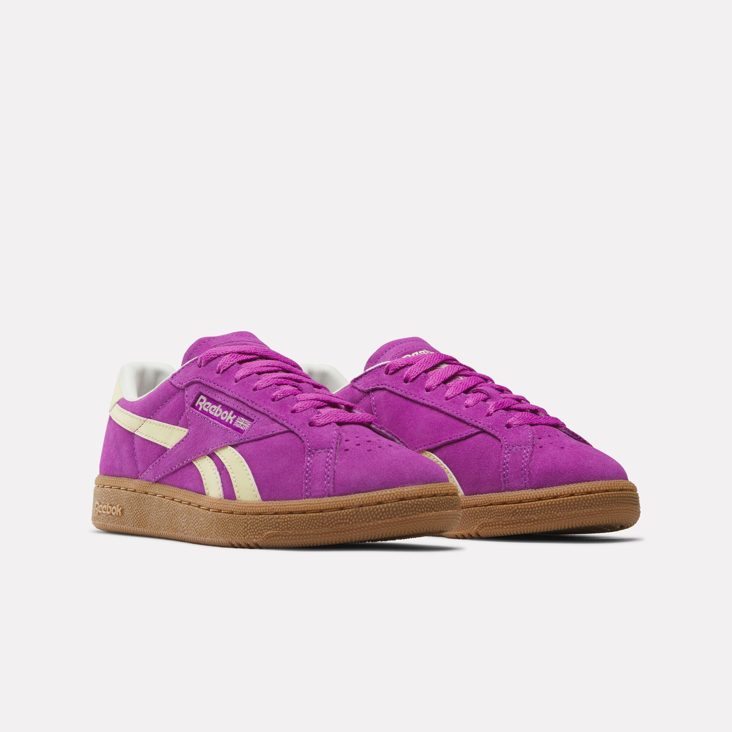 Reebok Women's Club C Grounds Uk  In Purplerave/Bleachedyellow/Chal M