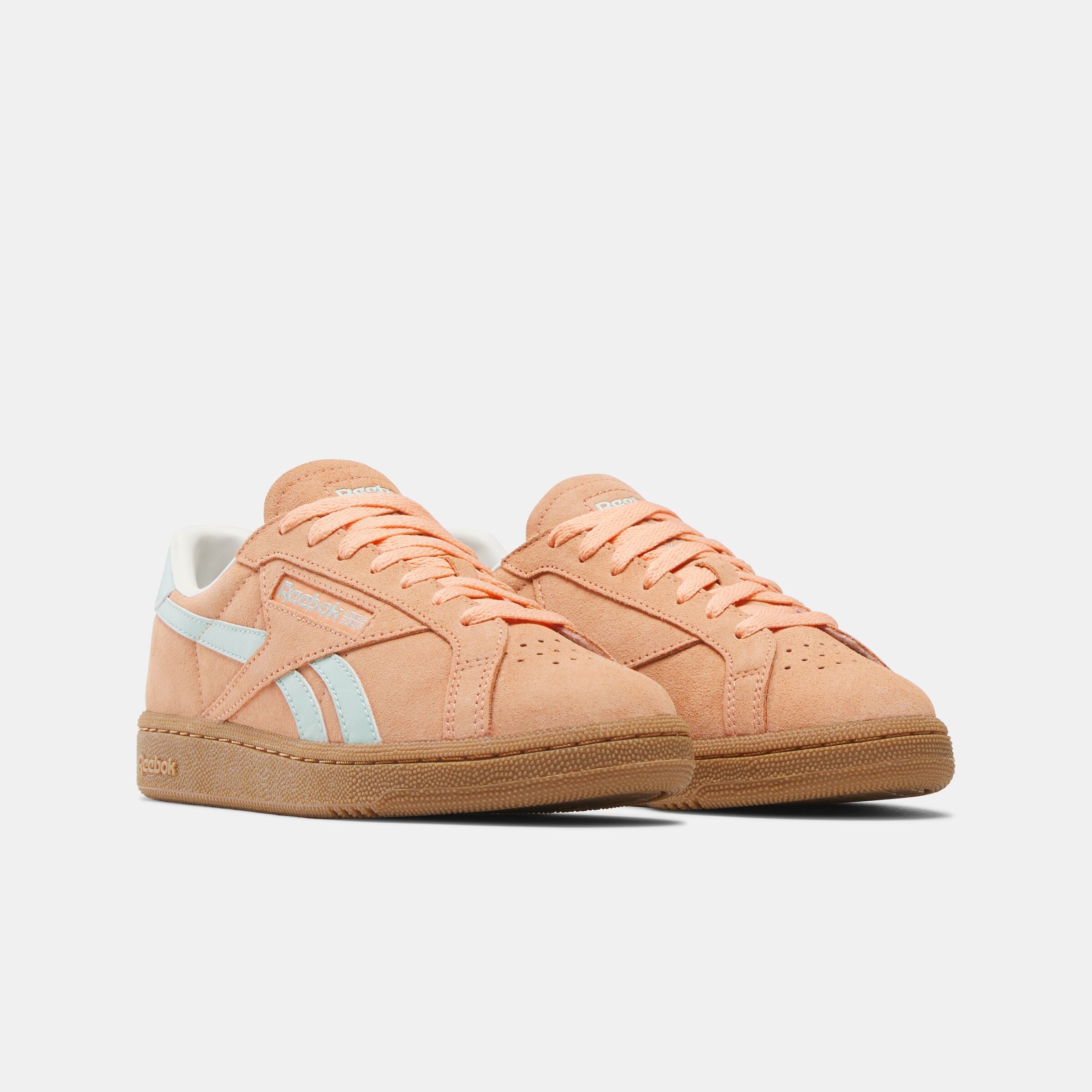 Reebok Women's Club C Grounds Uk  In Sunkissed Orange M