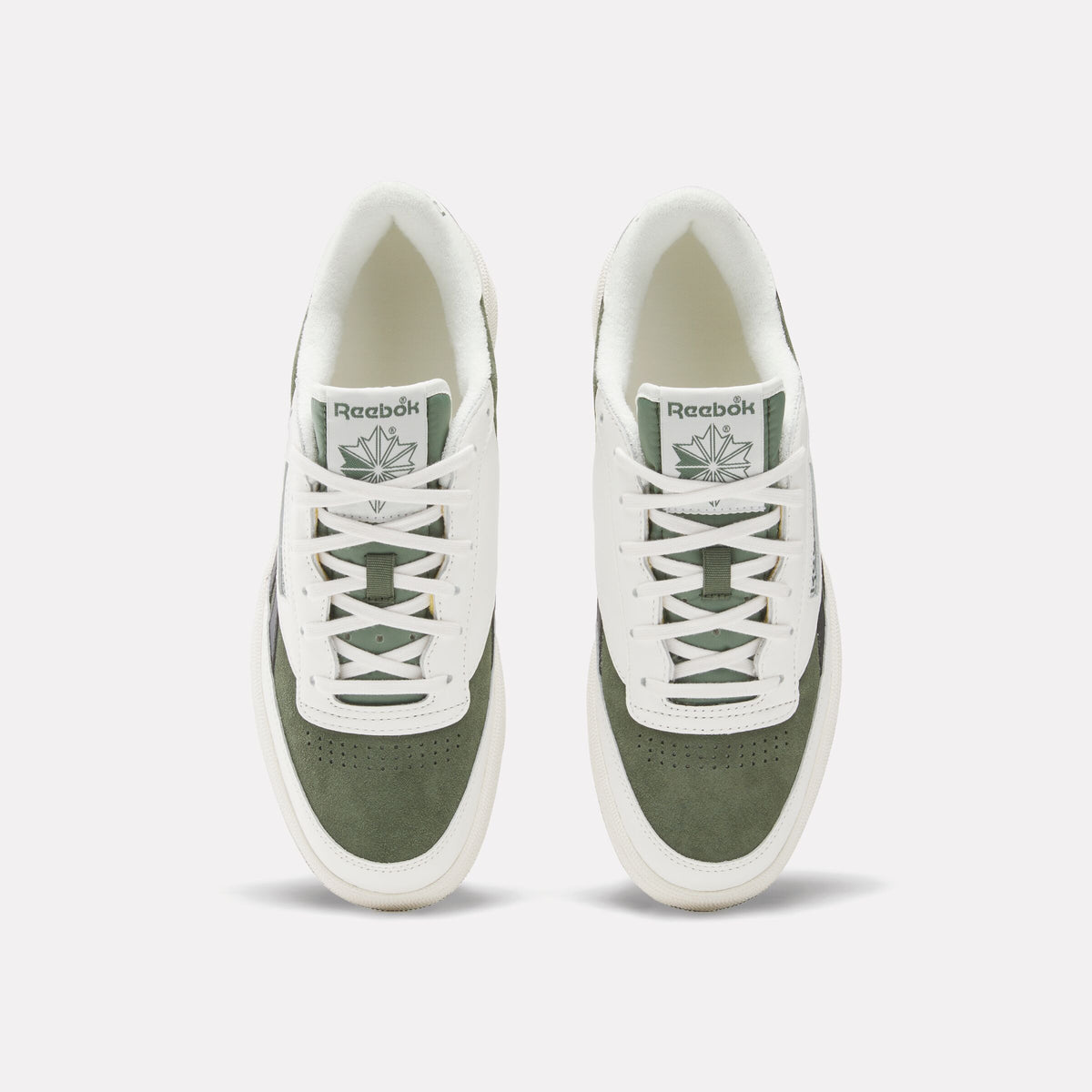 Reebok Unisex' Club C Revenge Vintage Ii  In Chalk/Breakawaygreen/Washedbla M
