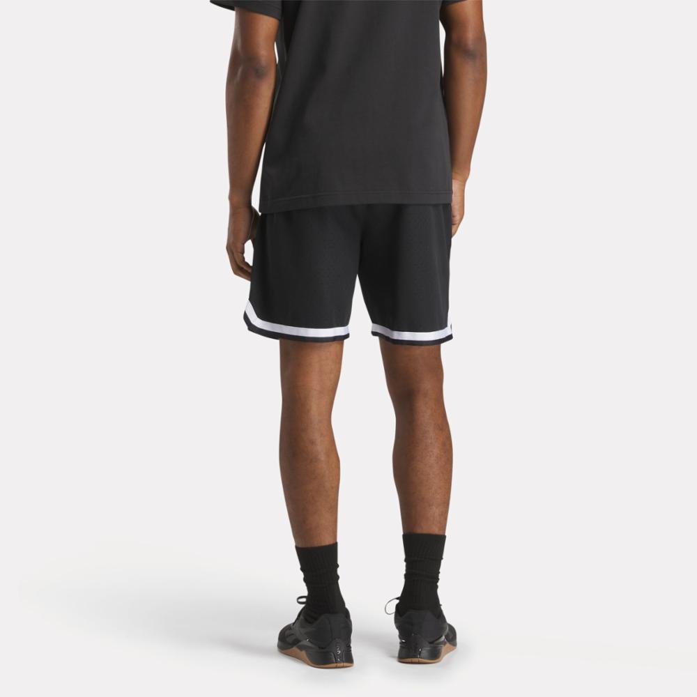 Reebok Apparel  Men's Reebok Basketball Transition Short Reebok Training App Men Black Reg