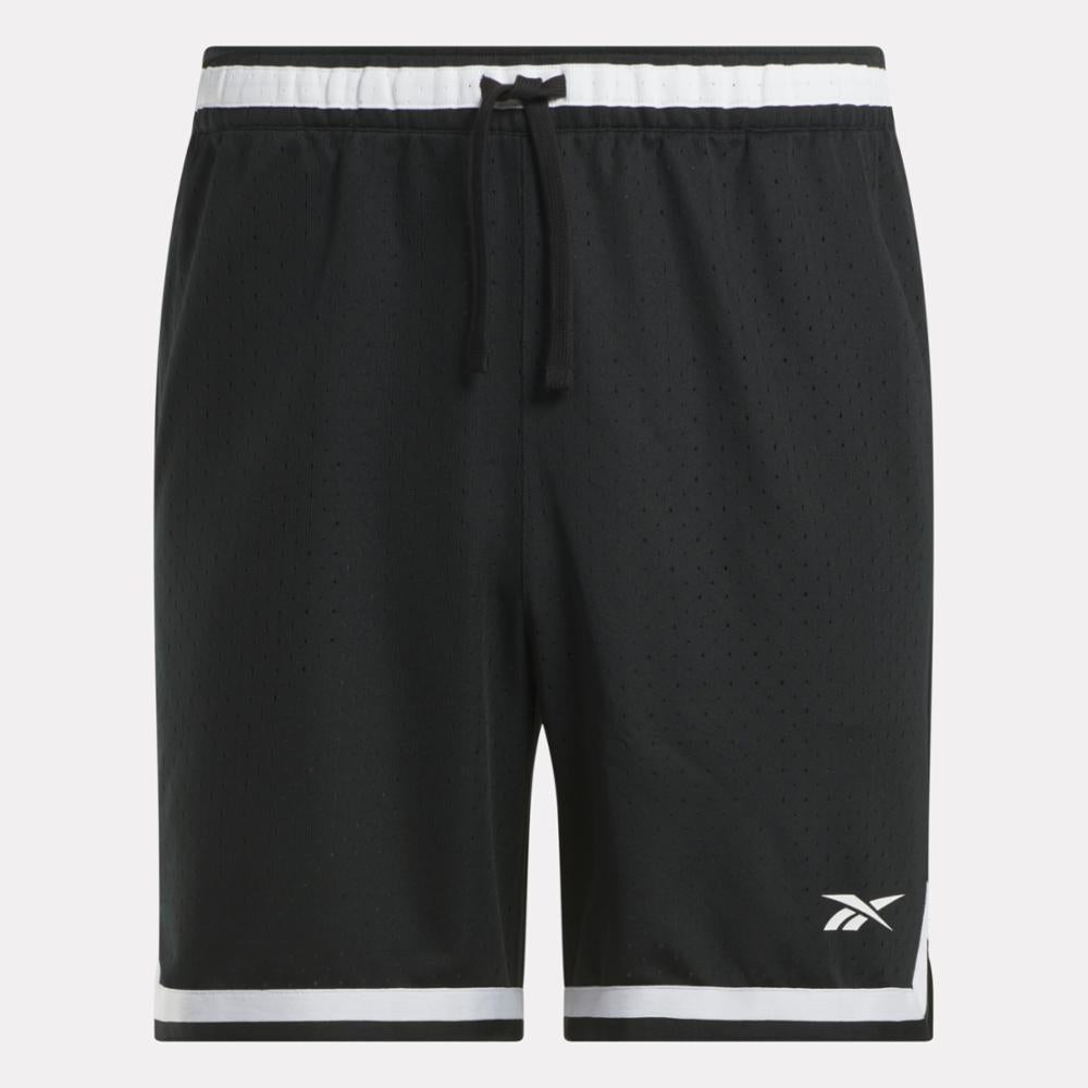 Reebok Apparel  Men's Reebok Basketball Transition Short Reebok Training App Men Black Reg