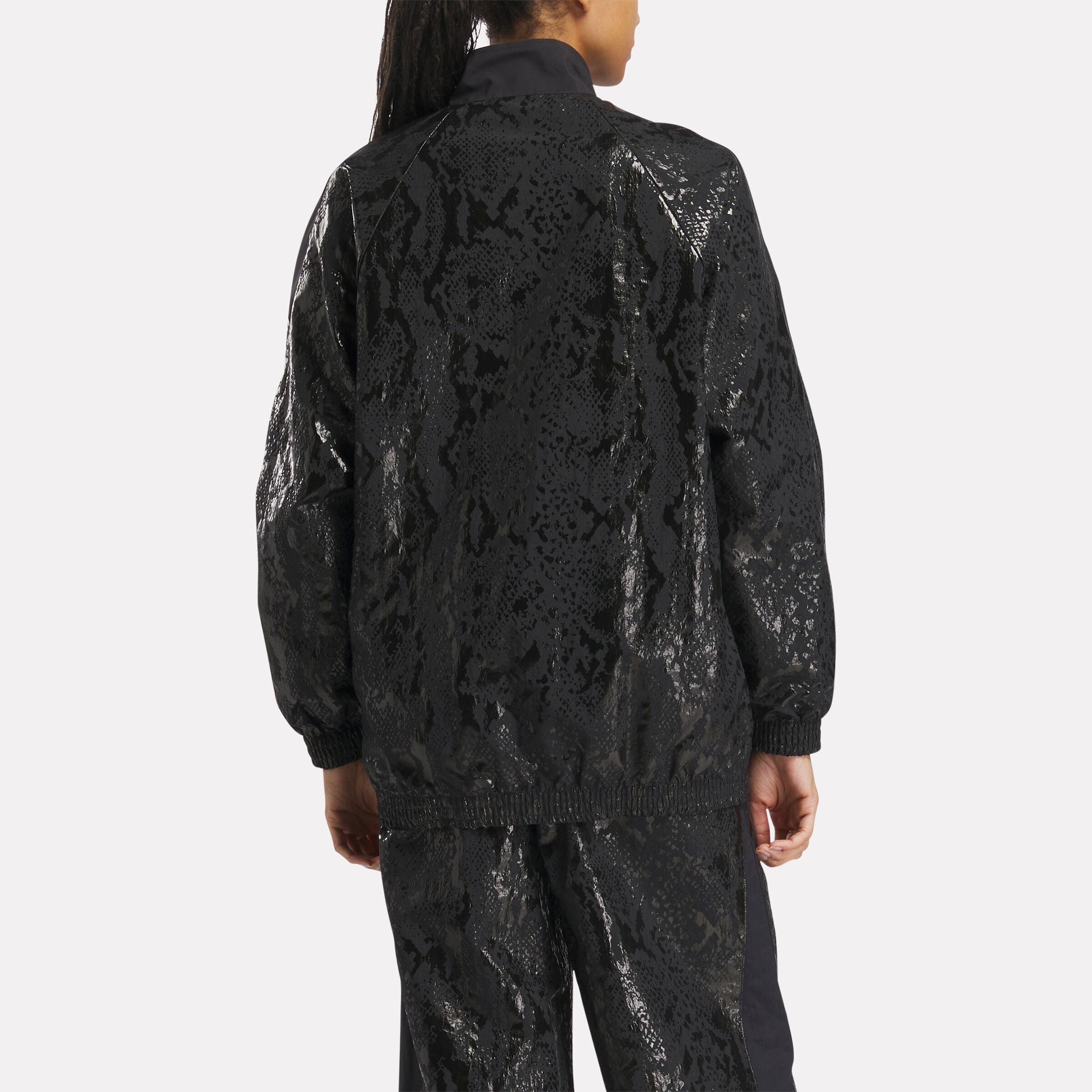 Reebok Women's Bball Off Court Warm Up Jacket  In Black REG