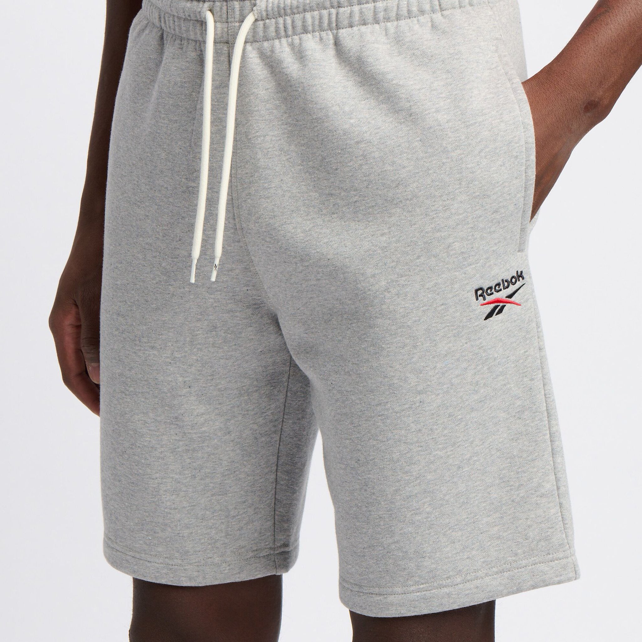 Reebok Men's Reebok Identity Small Logo Fleece Short  In Medium REG