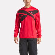 Reebok Apparel  Unisex' Ri Cross Check Ls Jersey Reebok Classics App Men Red Reg