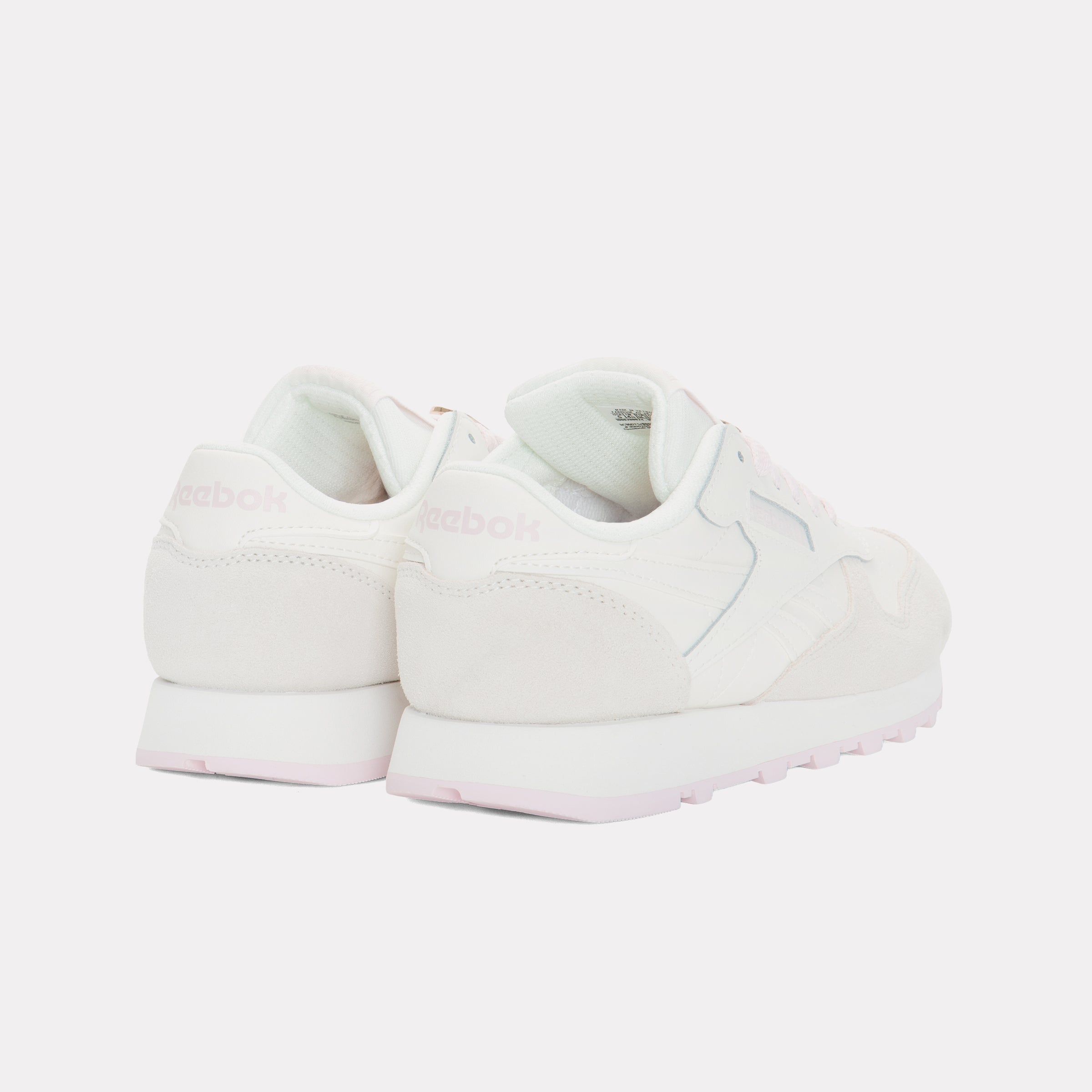 Reebok Girl's' Classic Leather Junior  M In Chalk/Frostedberry