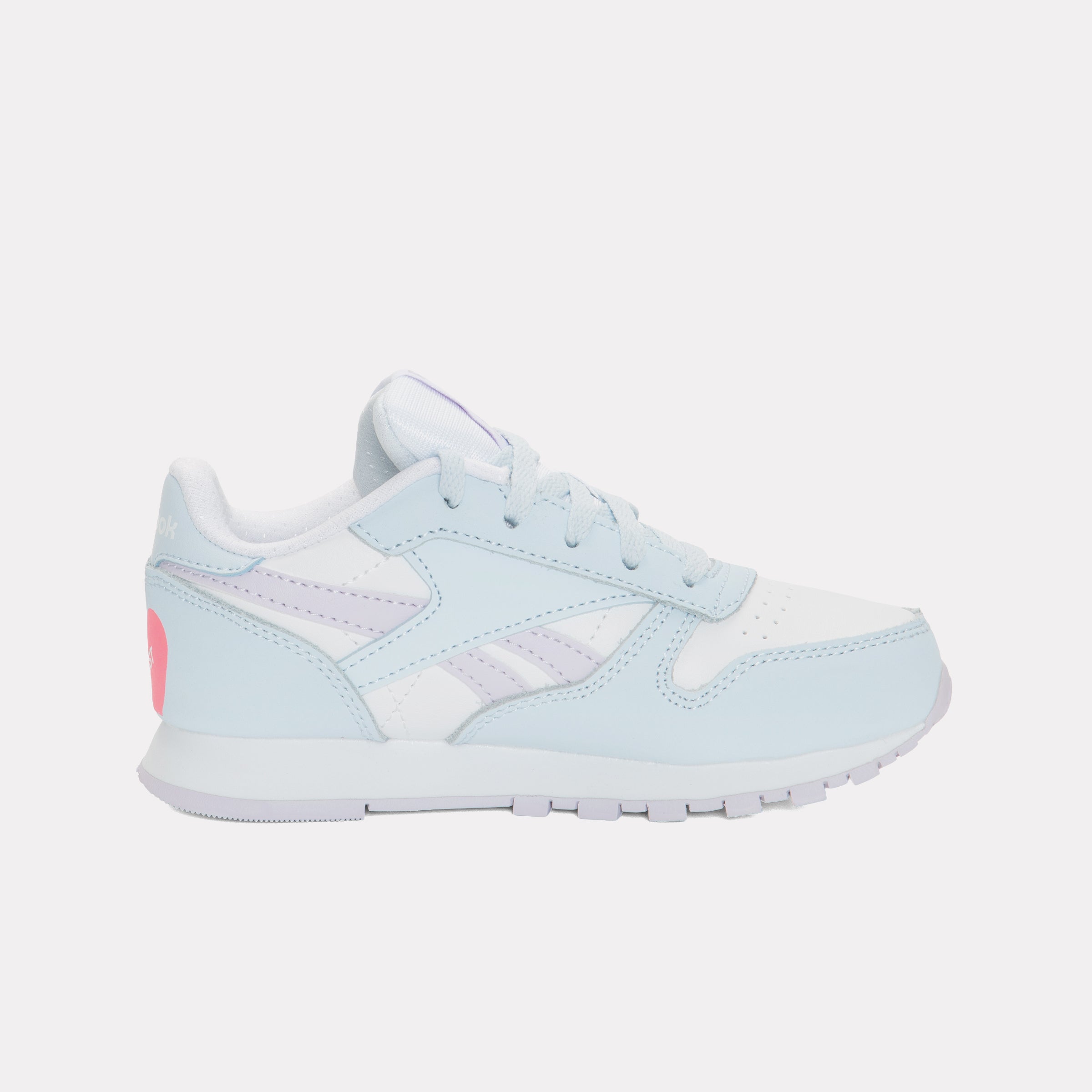Reebok Girl's' Classic Leather Child  In White/Glassblue/Digitalgle M