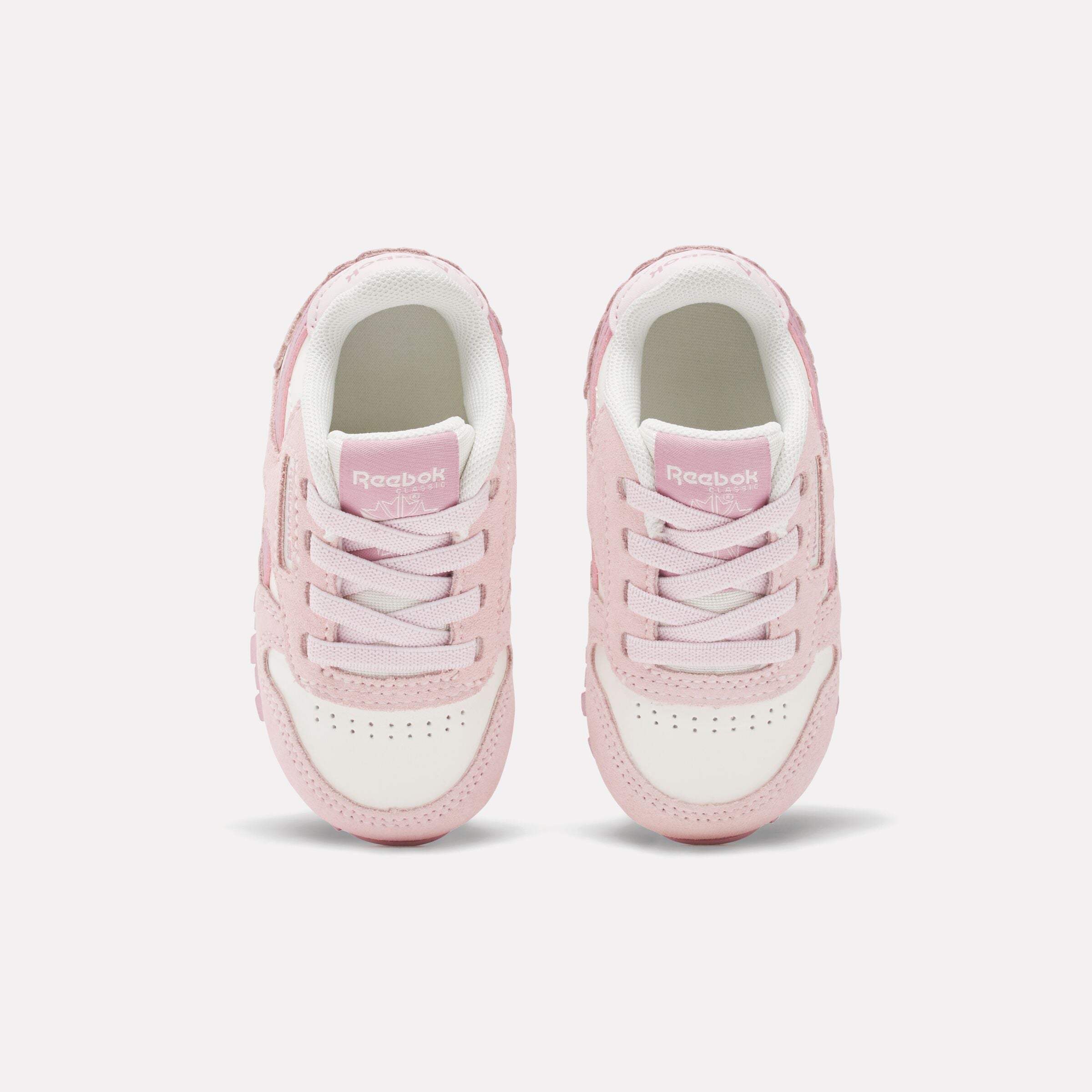 Reebok Girl's' Classic Leather Infant  In White/Frostedberry/Chalk M