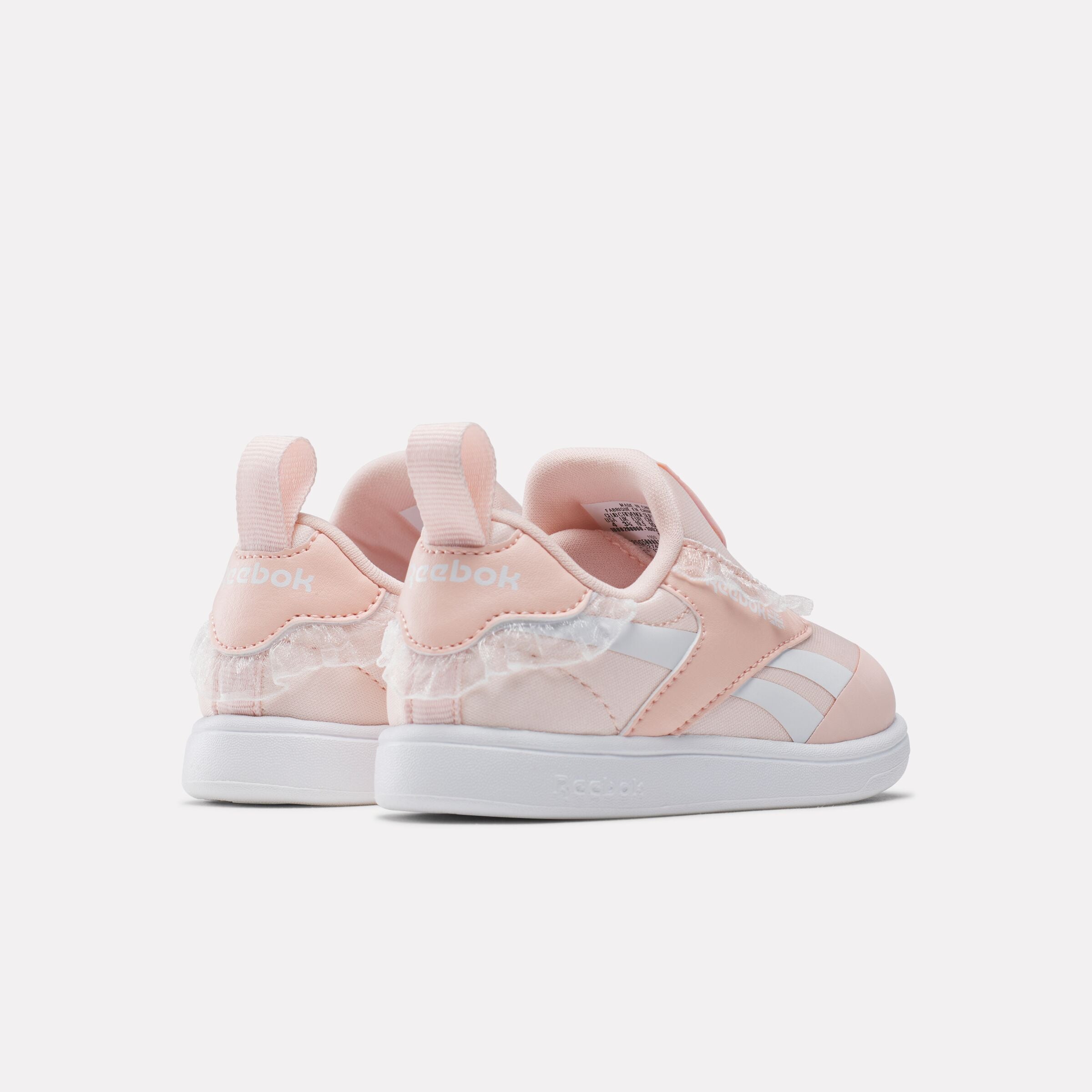 Reebok Girl's' Club C Revenge Slip-On  In White/Subtlepink M