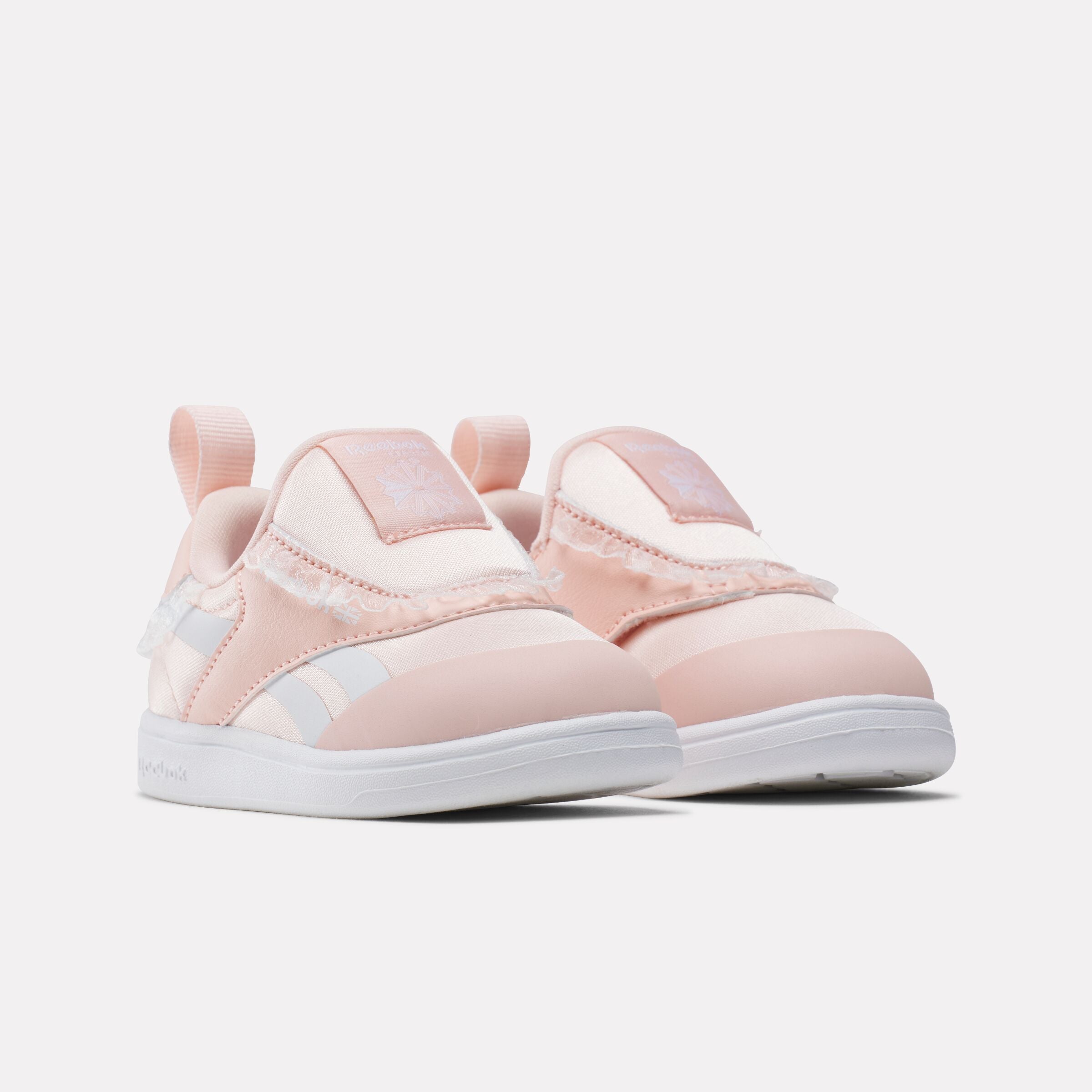 Reebok Girl's' Club C Revenge Slip-On  In White/Subtlepink M