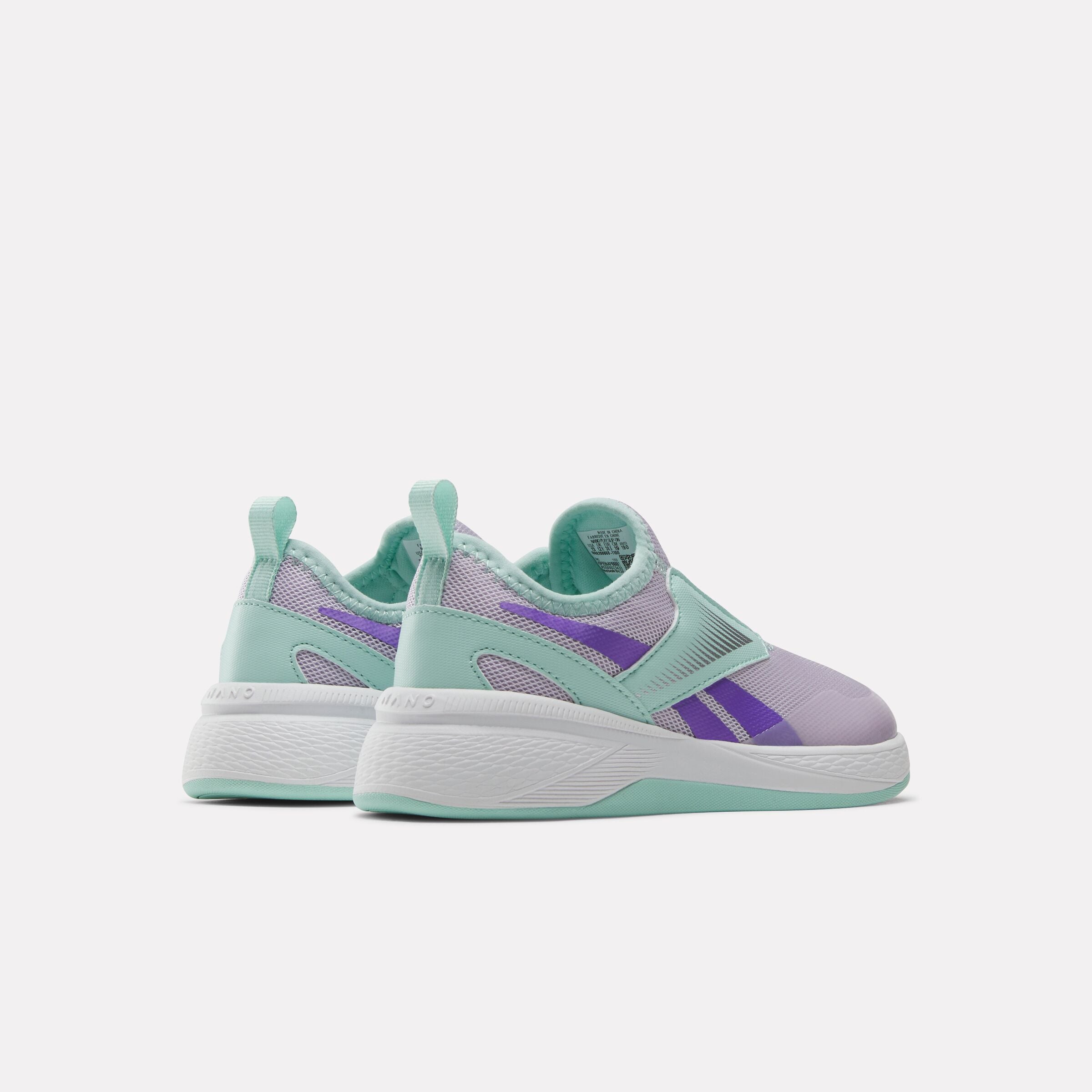 Reebok Girl's' Nano Play Slip-On Child  In Digitalgleam/Glitchaqua/Solarp M