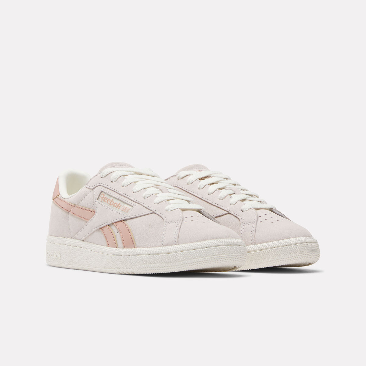 Reebok Women's Club C Grounds Uk  In Luxegrey/Pinkclay/Chalk M