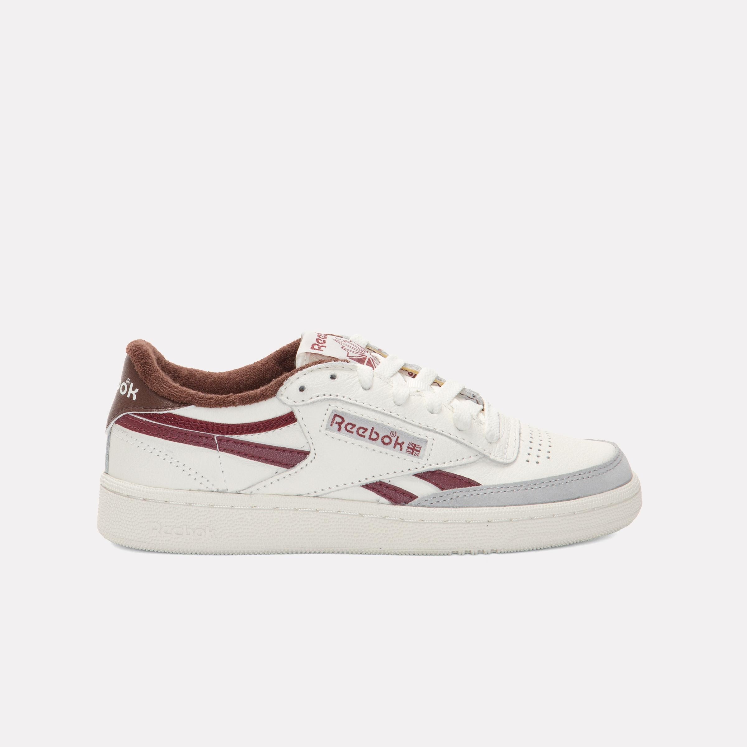 Reebok Unisex' Club C Revenge Vintage  In Chalk/Burgundy/Grey M