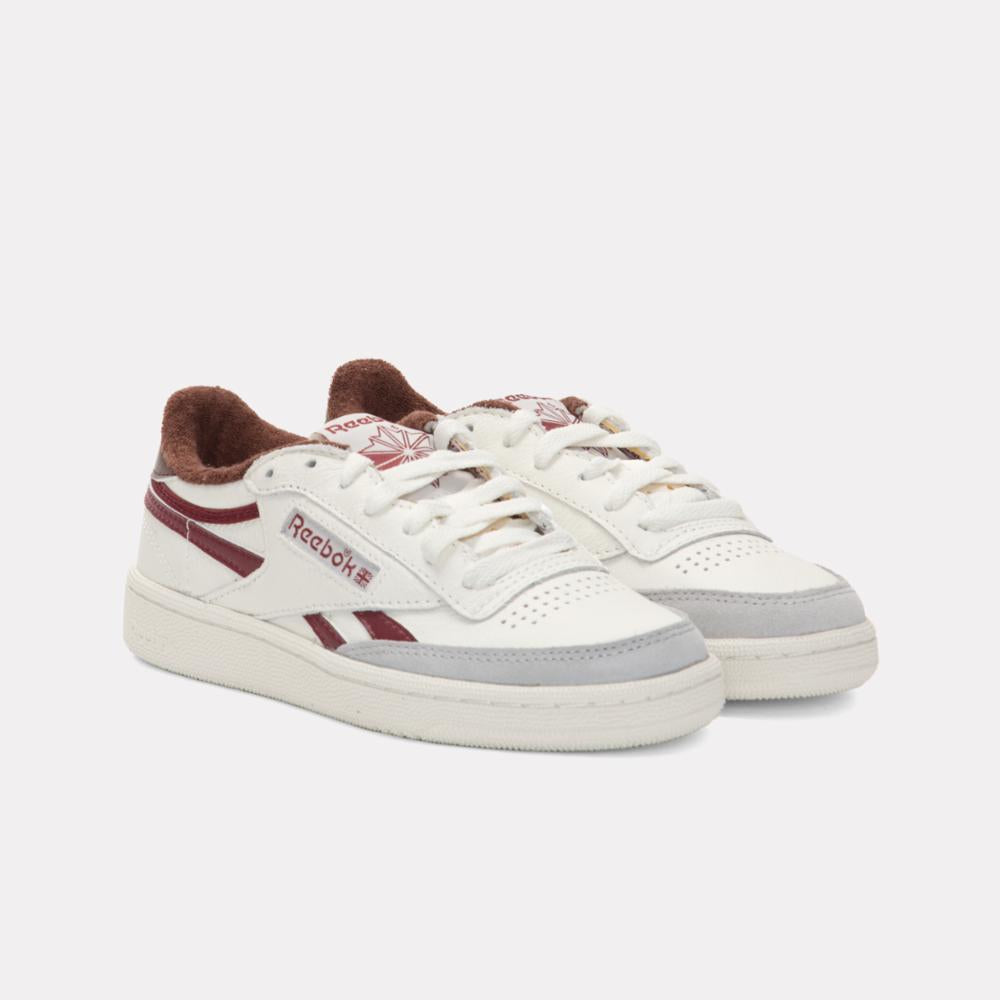 Reebok Unisex' Club C Revenge Vintage  In Chalk/Burgundy/Grey M