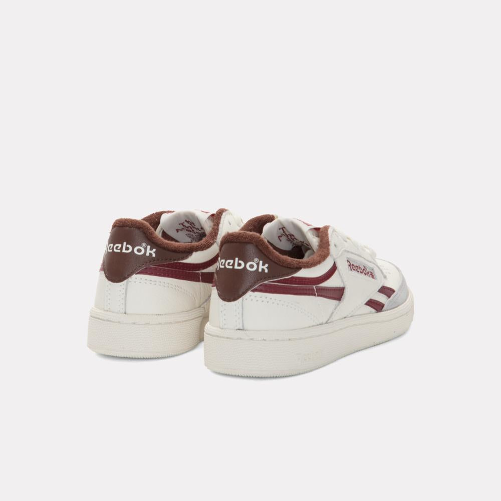 Reebok Unisex' Club C Revenge Vintage  In Chalk/Burgundy/Grey M