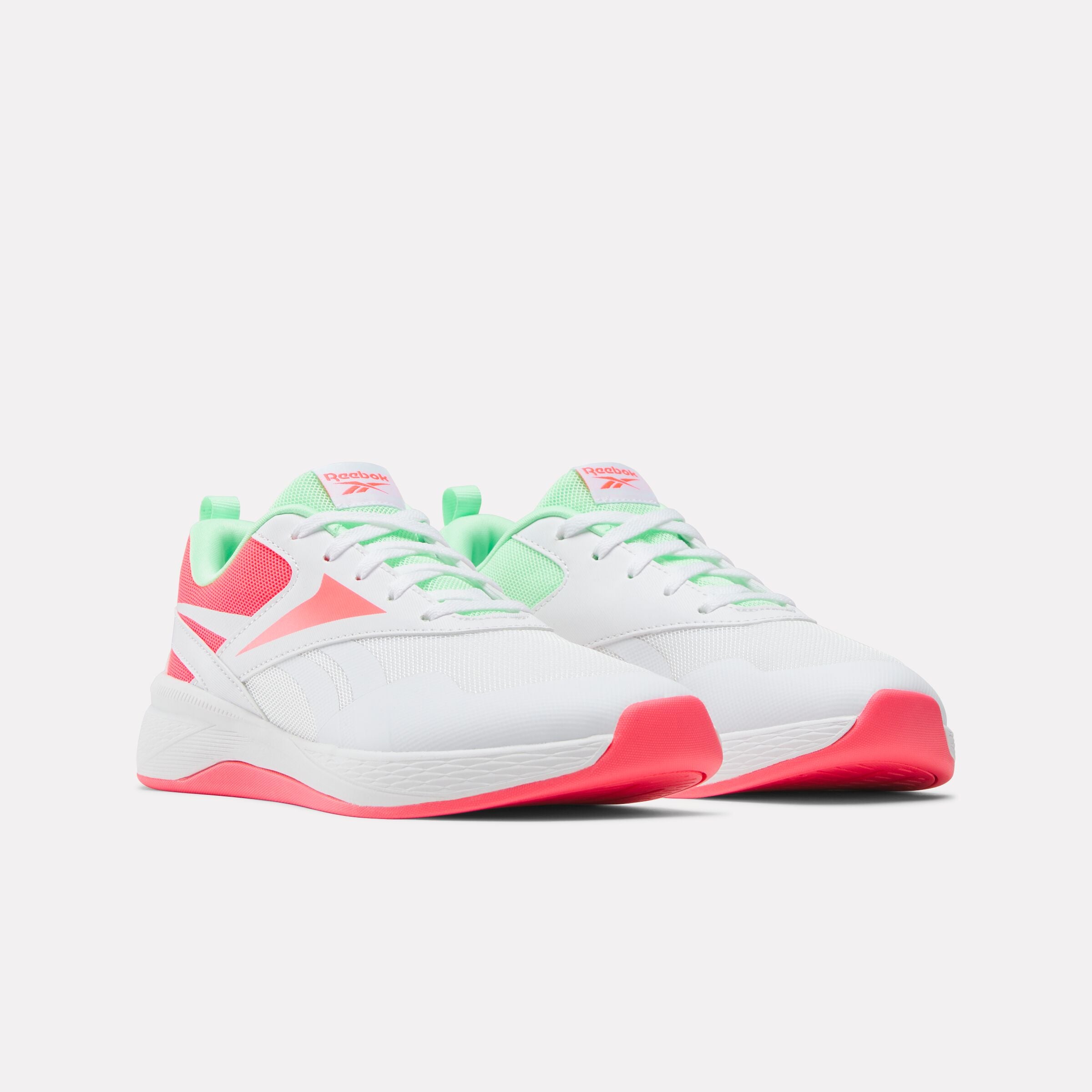 Reebok Girl's' Nano Play  M In White/Pinkblast/Greenglow