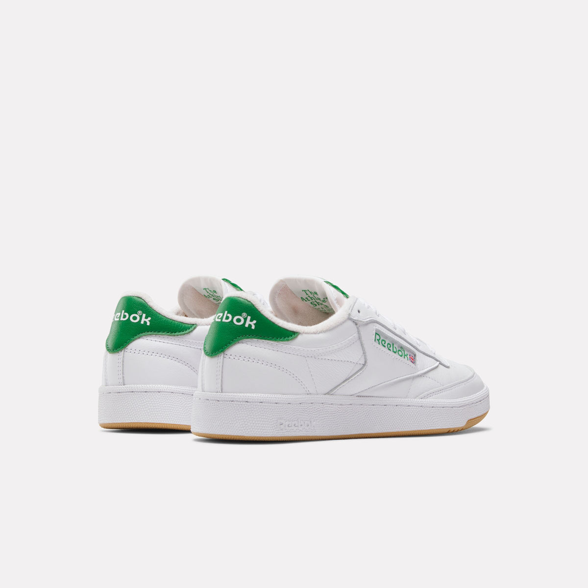 Reebok Unisex' Club C 85 Vintage  In White/Glengreen/Rbkrubbber M
