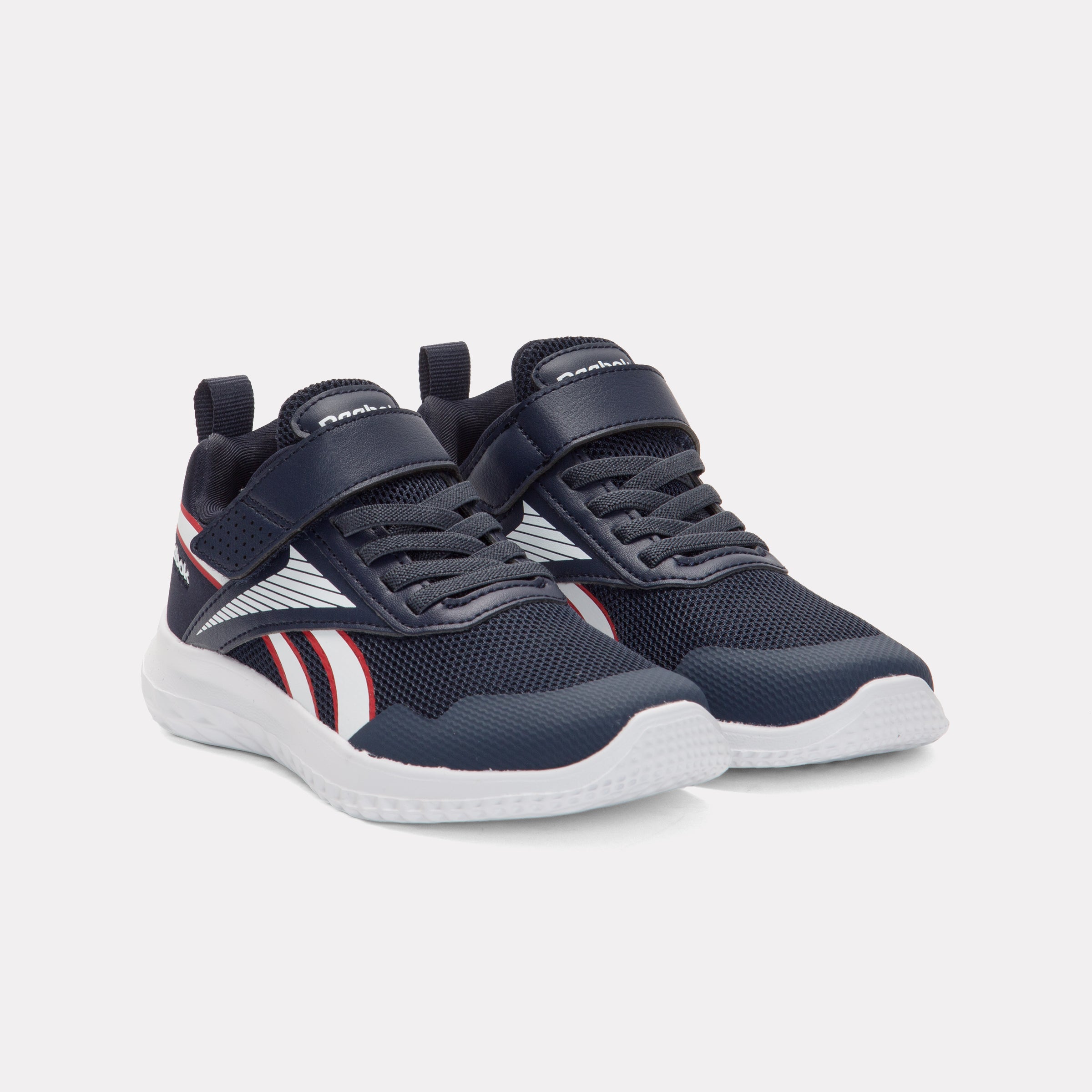 Reebok Kids' Rush Runner 5 Elastic Lace & Top Strap Child  In Vector Navy Navy M
