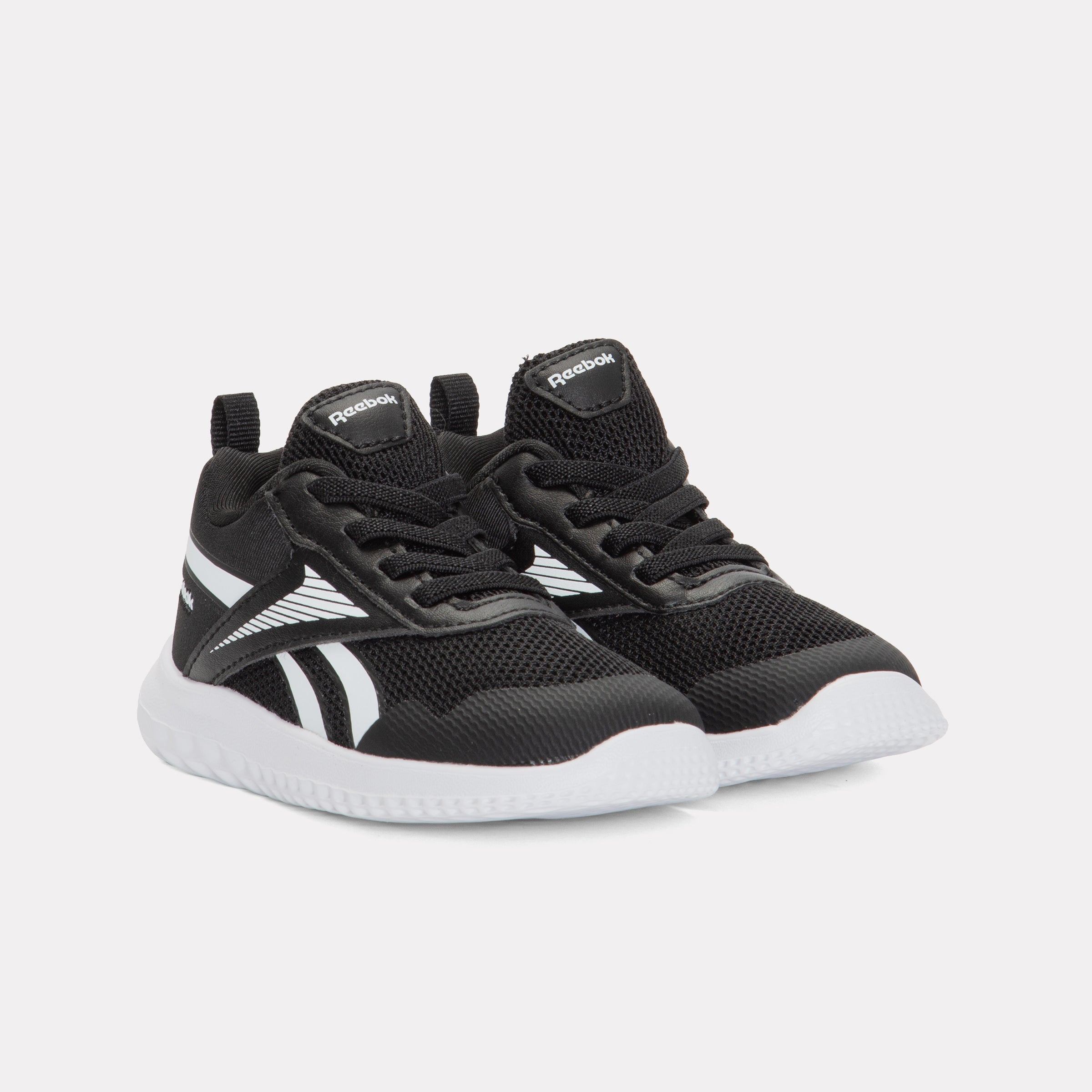 Reebok Kids' Rush Runner 5 Elastic Lace Infant  In Black/Black M