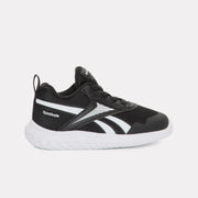 Reebok Kids' Rush Runner 5 Elastic Lace Infant  In Black/Black M
