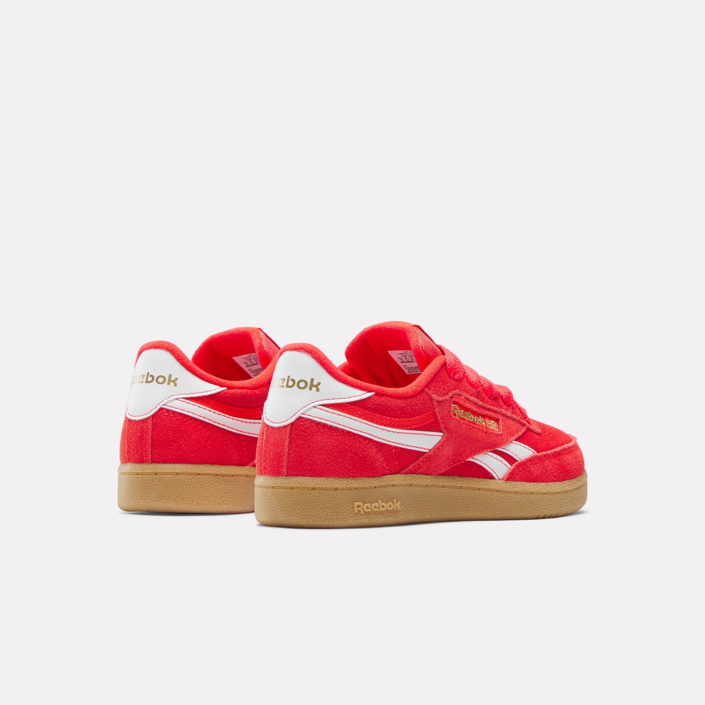 Reebok Kids' Club C Revenge Child  In Energyred/Ftwrwhite/Goldmet M