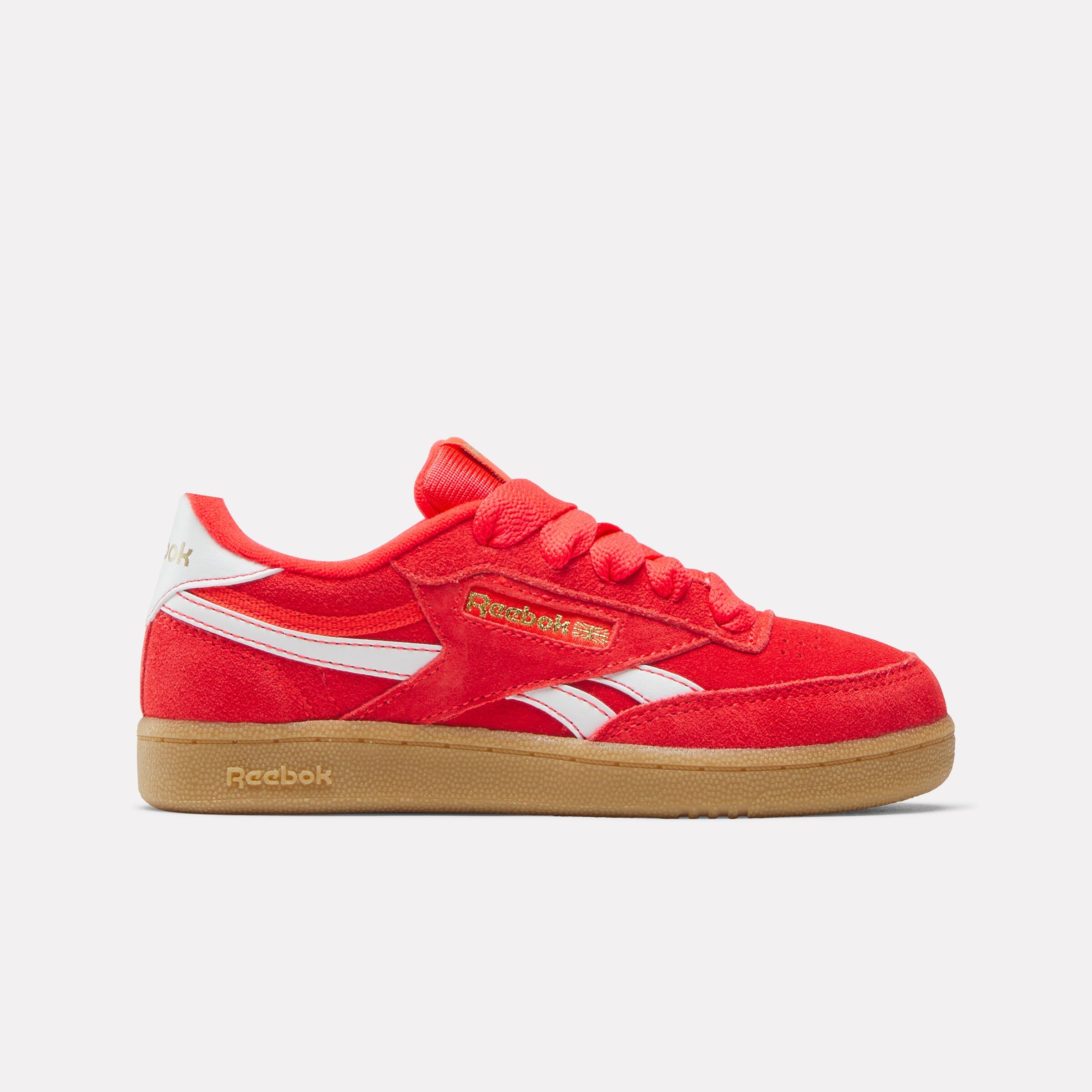 Reebok Kids' Club C Revenge Child  In Energyred/Ftwrwhite/Goldmet M