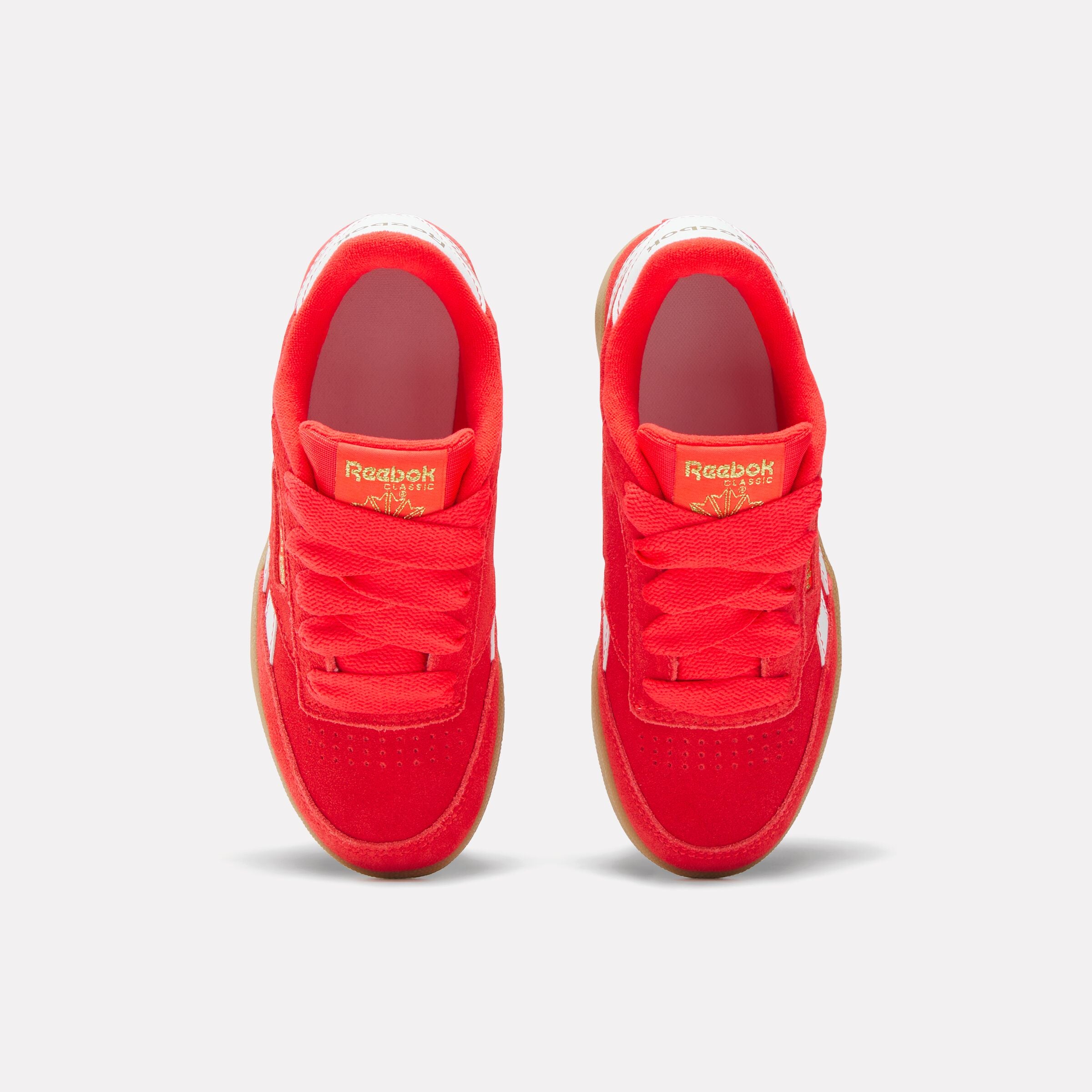 Reebok Kids' Club C Revenge Child  In Energyred/Ftwrwhite/Goldmet M
