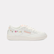 Reebok Women's Club C 85  In Chalk/Orange/Pink M