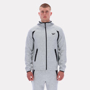 Reebok Apparel  Men's Contrast Panel Zip Hoody Reebok Classics App Men Grey Reg