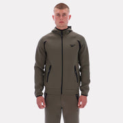 Reebok Men's Contrast Panel Zip Hoody  In Army