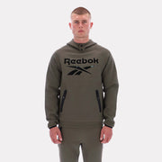 Reebok Men's Overhead Hoody Fleece  In Army REG