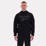 Sweat à capuche polaire Reebok pour homme, modèle Reebok Classics, noir, taille standard.