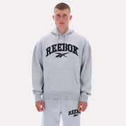 Sweat à capuche Colman pour homme de Reebok Apparel, application Reebok Classics, gris standard.